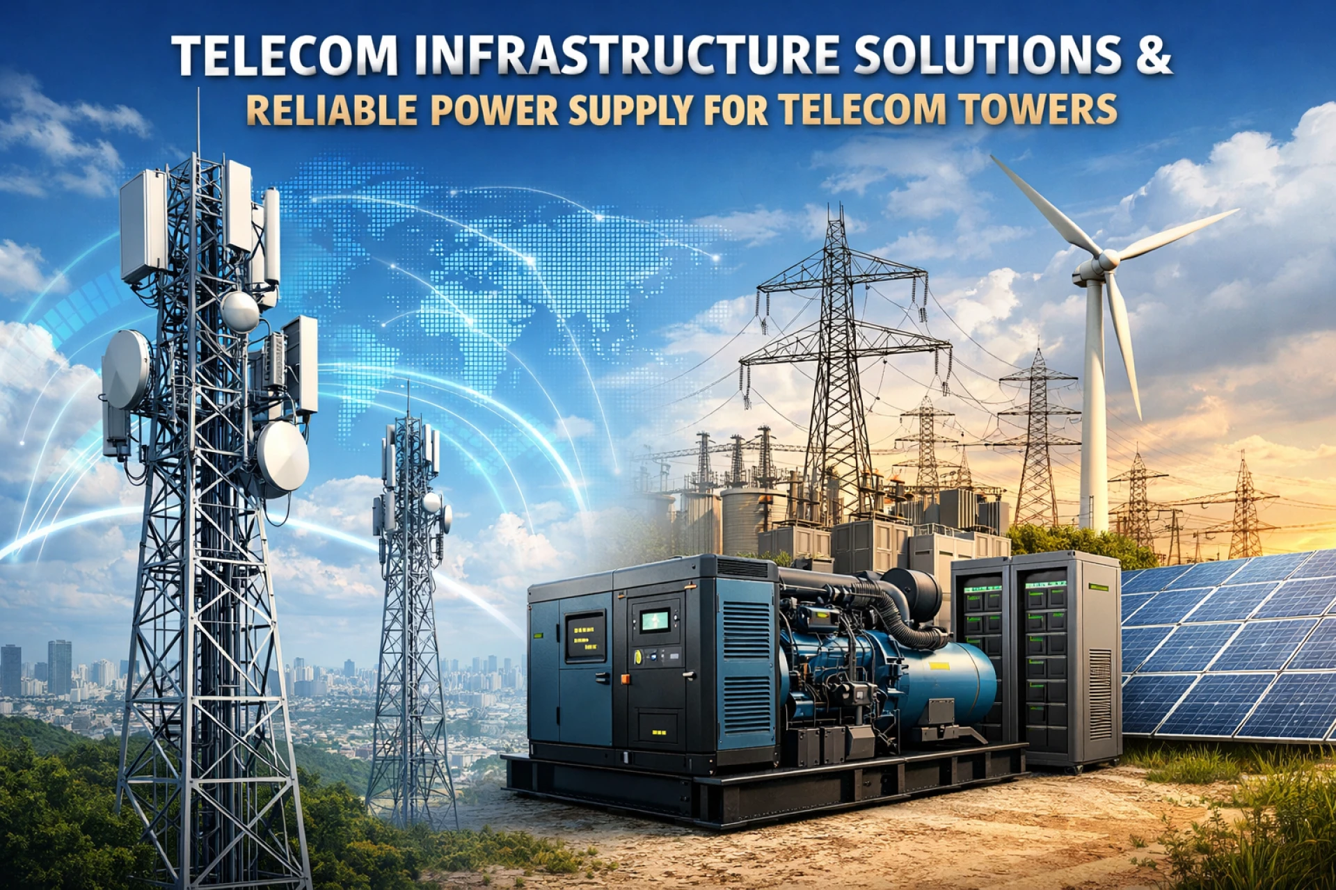 Telecom Infrastructure Solutions and Reliable Power Supply for Telecom Towers