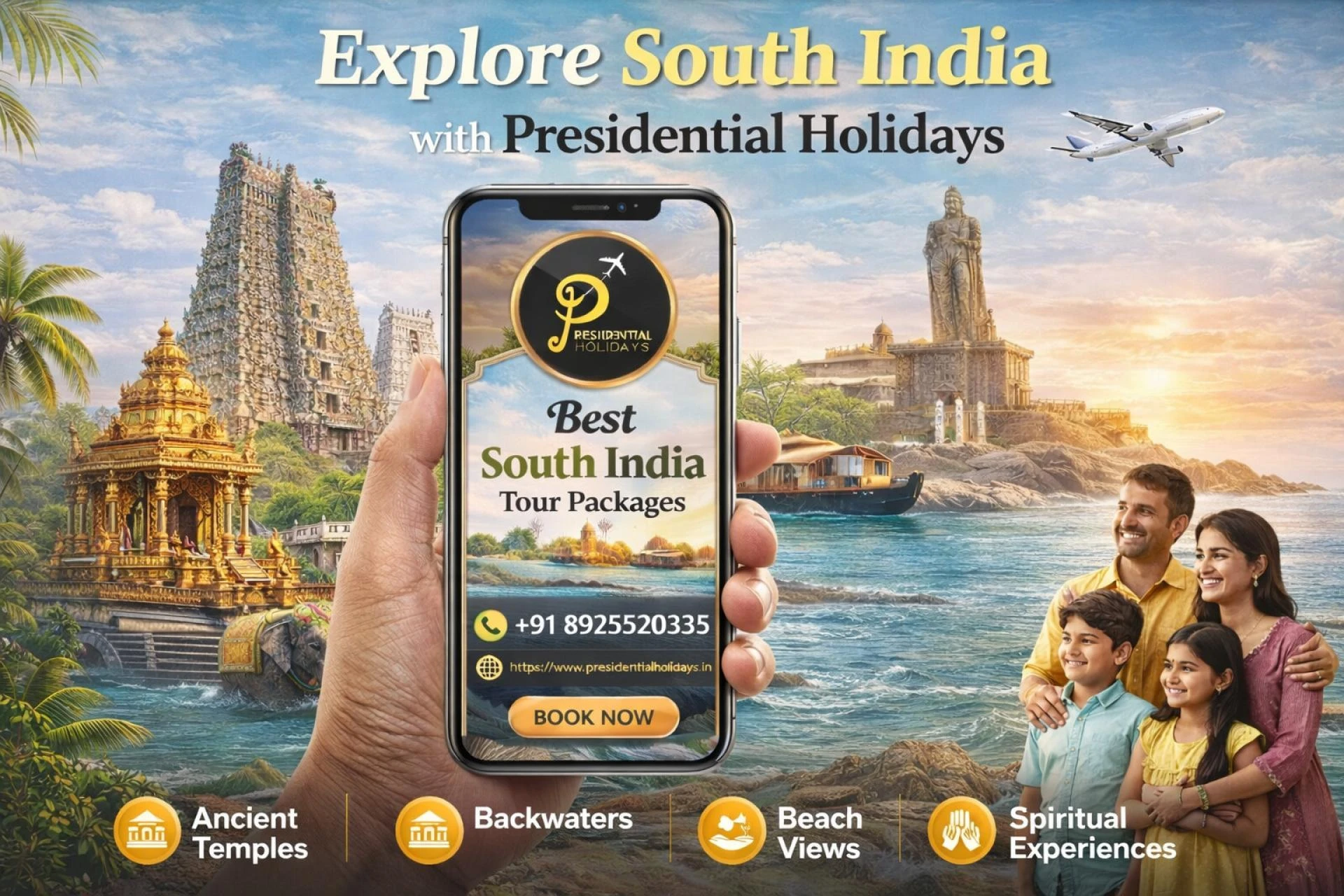 Best South India Tour Packages by Presidential Holidays for an Unforgettable Travel Experience