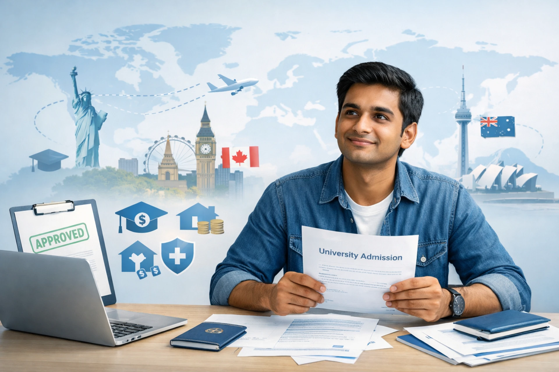 Study Abroad Loan Approval for Low-CIBIL or No Credit History Students: Realistic Options