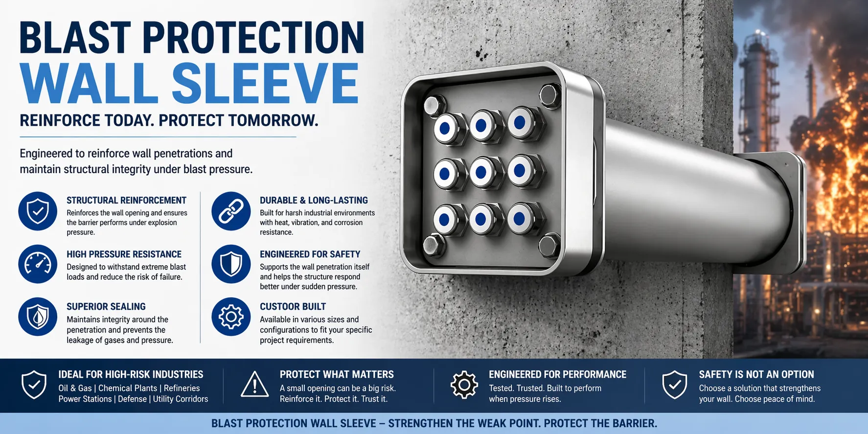 How a Protective Blast Sleeve Supports Safety in High-Pressure Environments