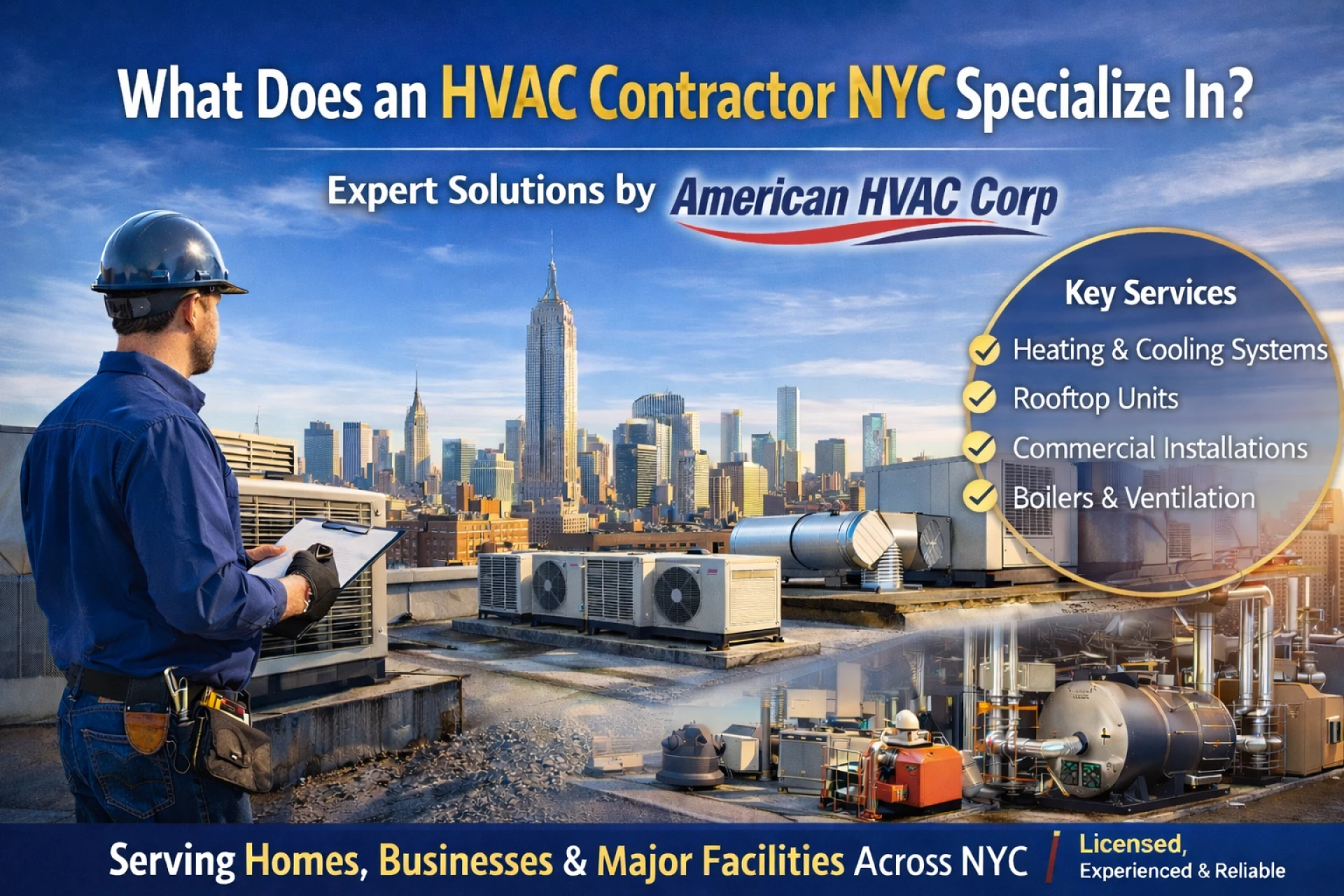 What Does an HVAC Contractor NYC Specialize In? Expert Solutions by American HVAC Corp