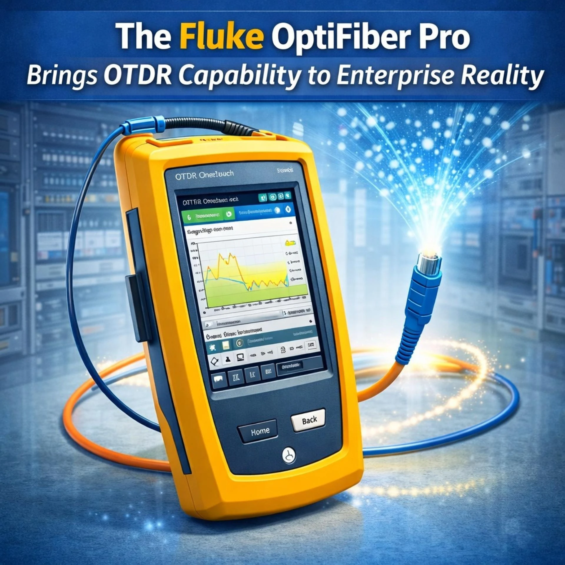 The Fluke OptiFiber Pro Brings OTDR Capability to Enterprise Reality