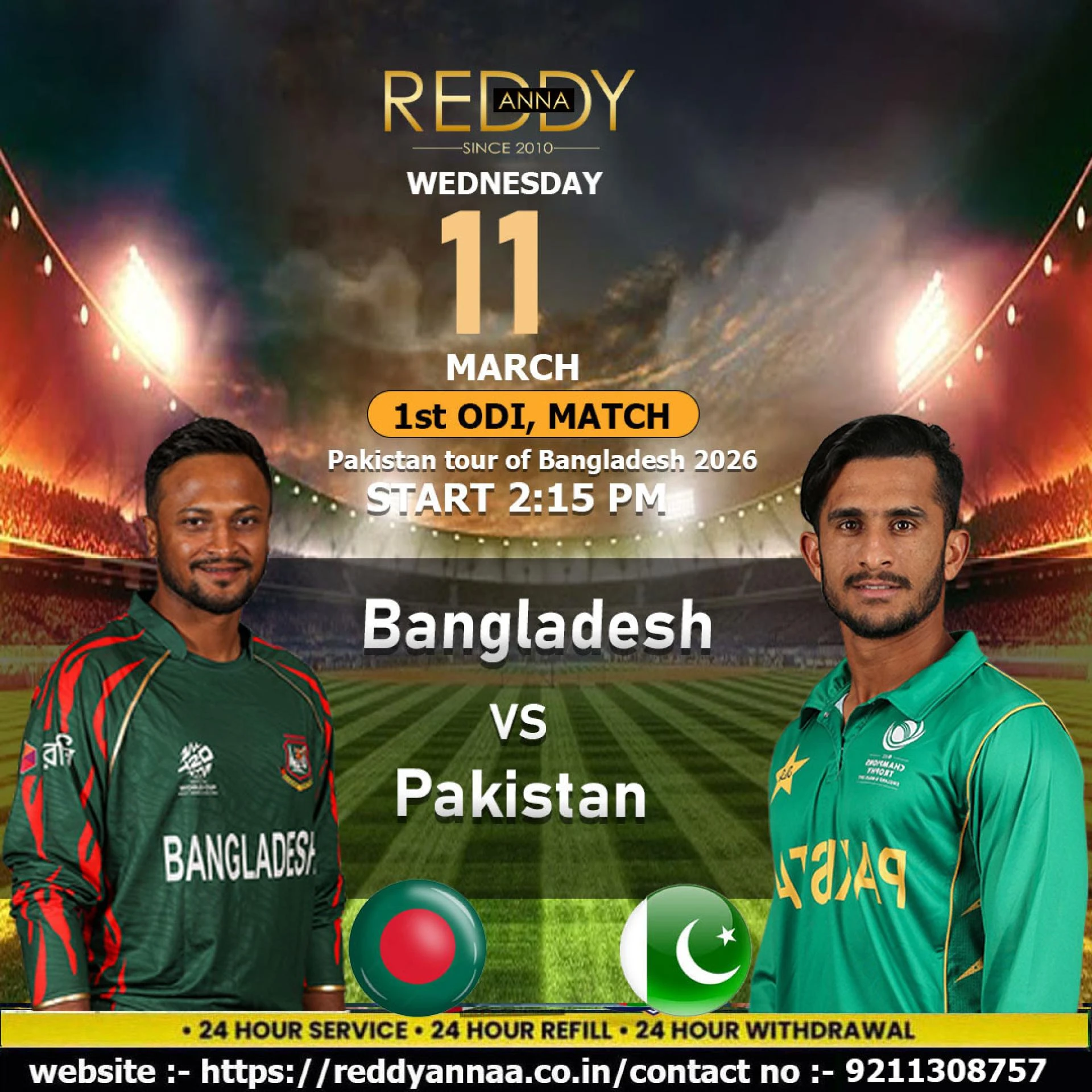 Shere Bangla National Stadium Set for Action: Raddy Anna Explores the Historic Rivalry Between Bangladesh and Pakistan Ahead of Their First ODI.
