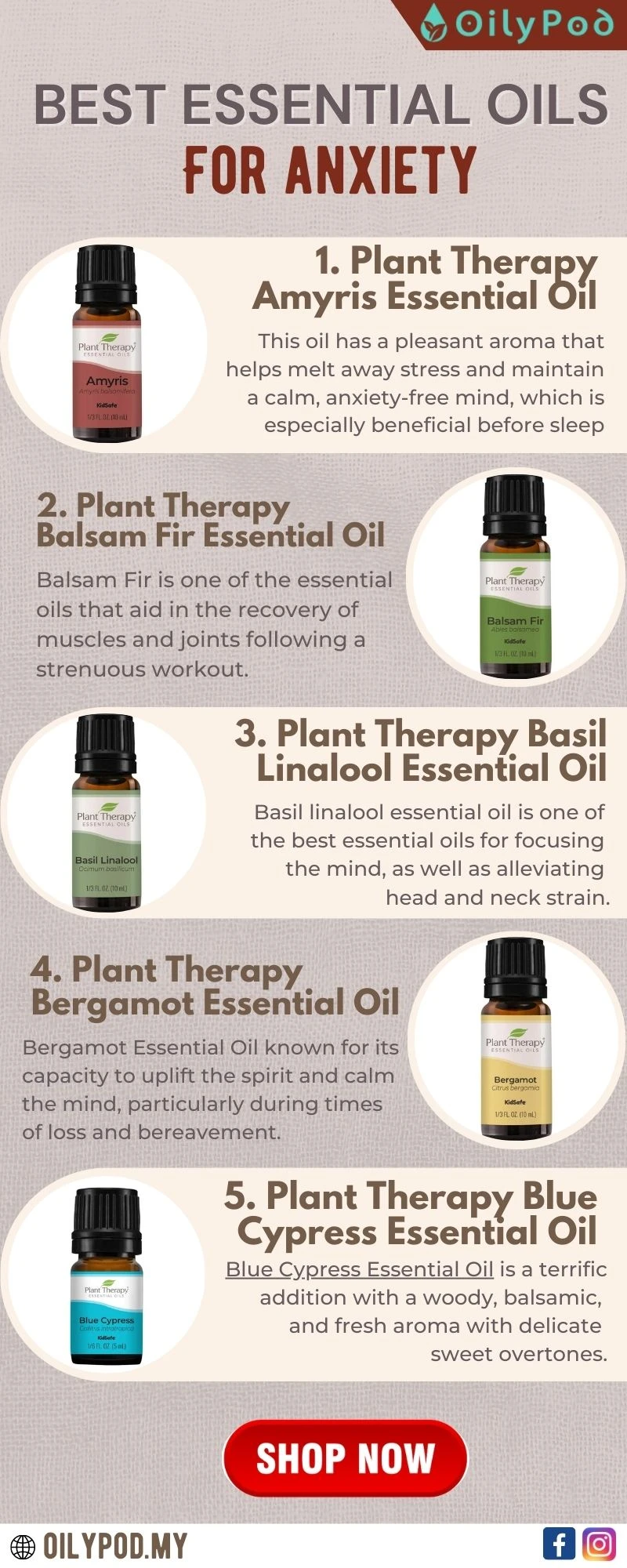 5 Best Essential Oils to Calm Anxiety and Stress