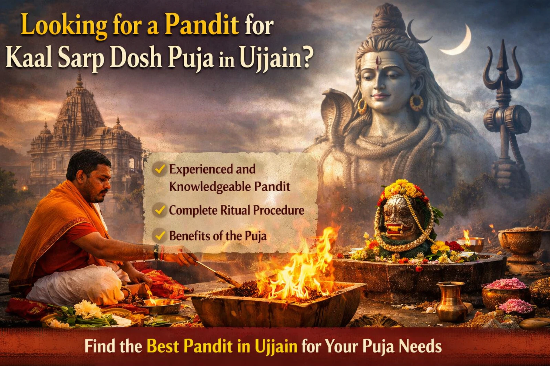 Looking for a Pandit for Kaal Sarp Dosh Puja in Ujjain? Here’s What You Should Know