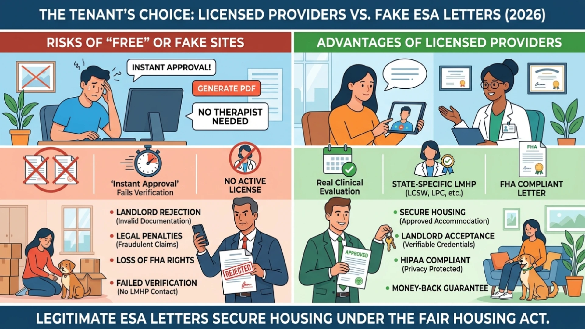 Tenants Choose Licensed Providers Over "Free ESA Letter" Sites