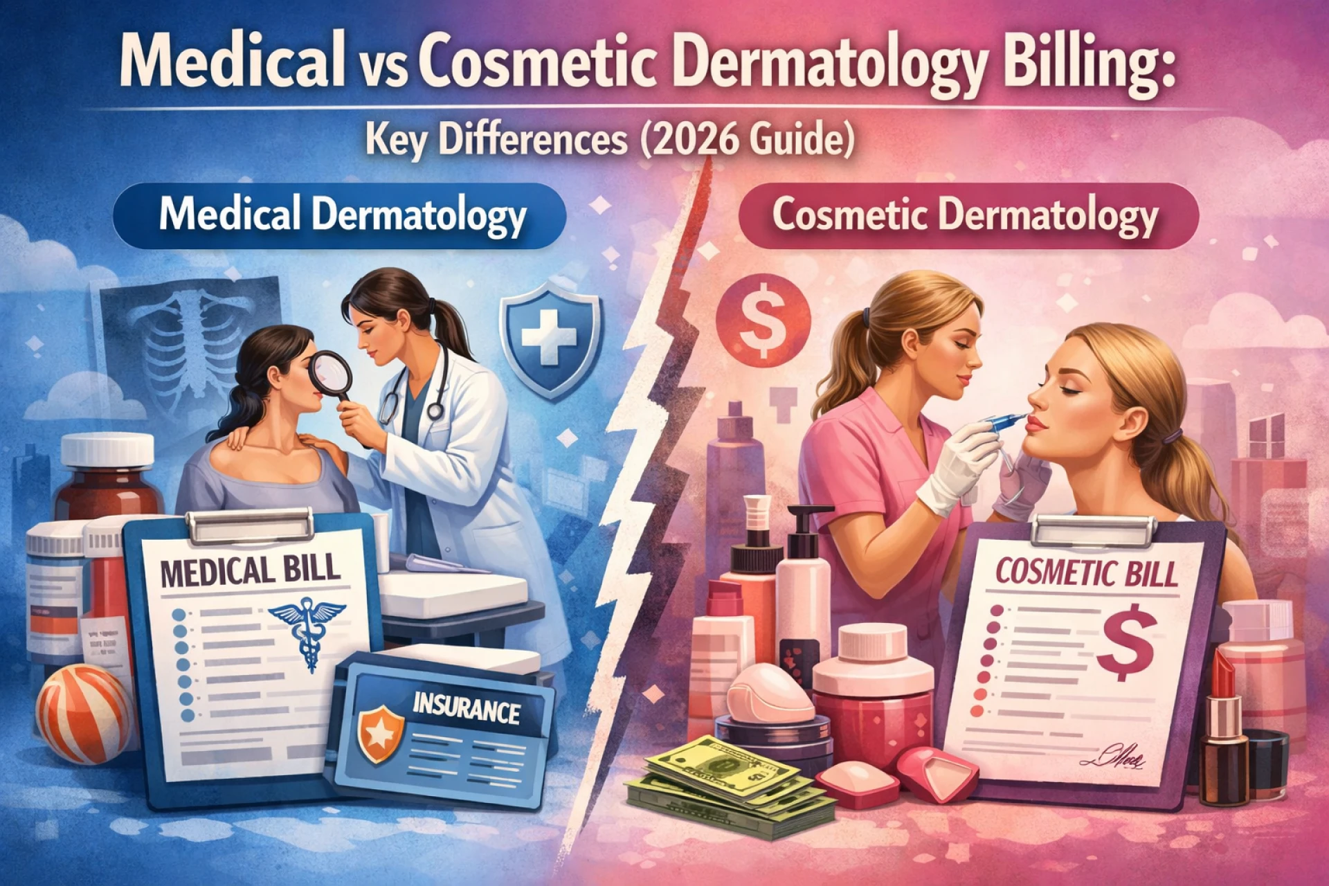 Medical vs Cosmetic Dermatology Billing: Key Differences (2026 Guide)