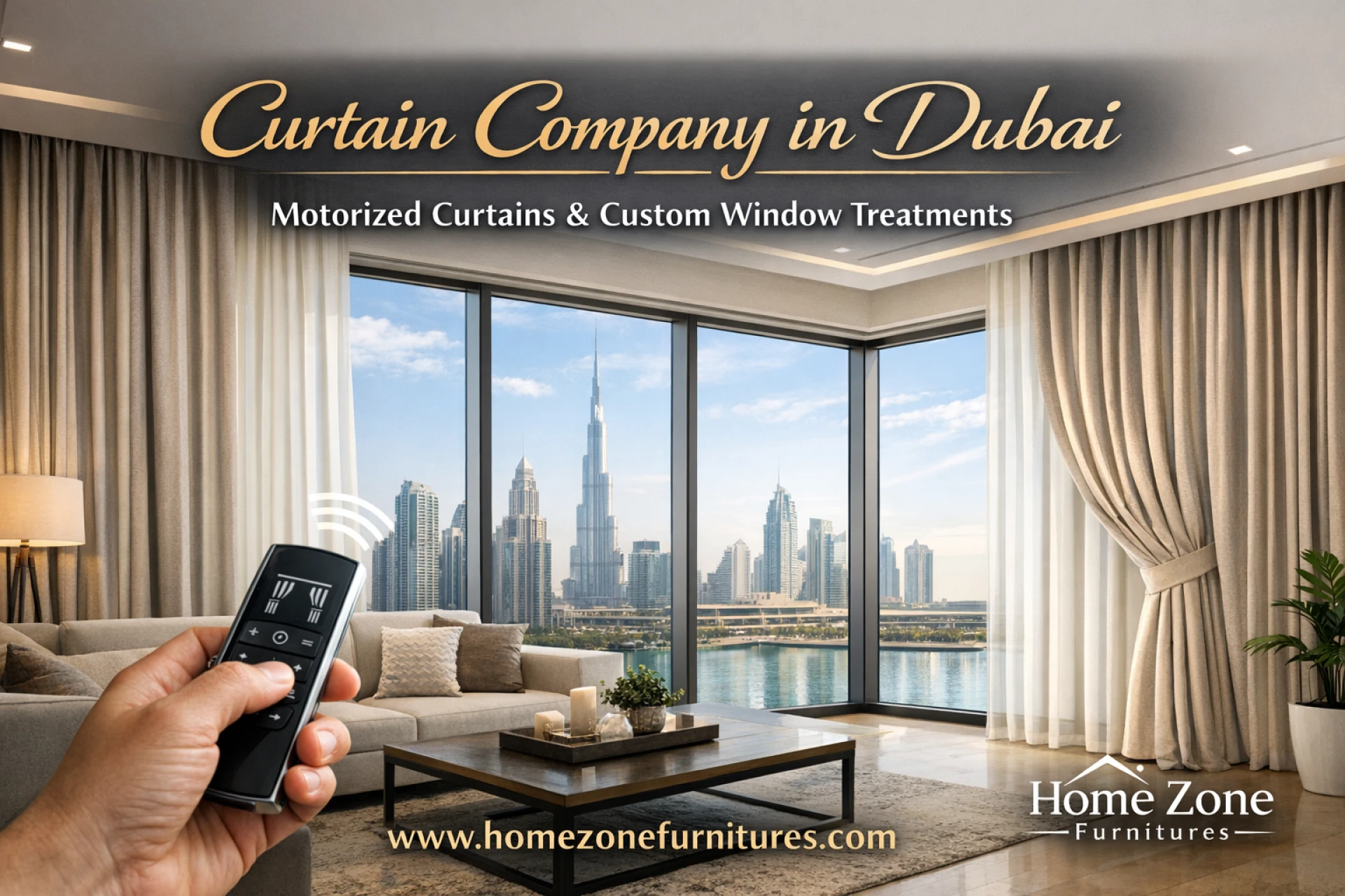 Buy High Quality and Durable Office Blinds, Roman Blinds and Sheer Curtains from Our Shop in Dubai