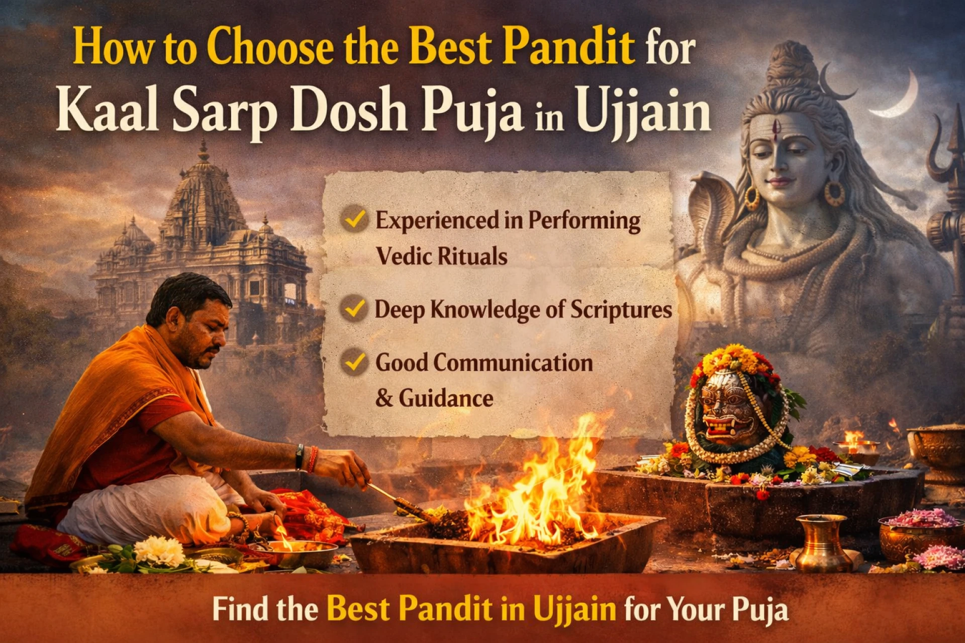 How to Choose the Best Pandit for Kaal Sarp Dosh Puja in Ujjain