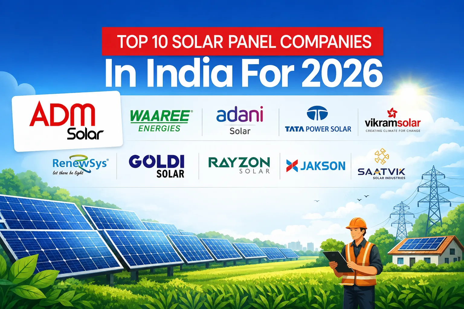 Top 10 Solar Panel Companies in India for 2026