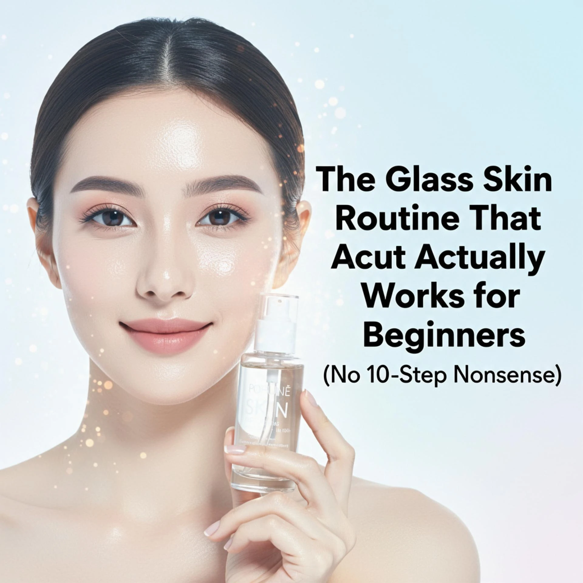 The Glass Skin Routine That Actually Works for Beginners (No 10-Step Nonsense).!!