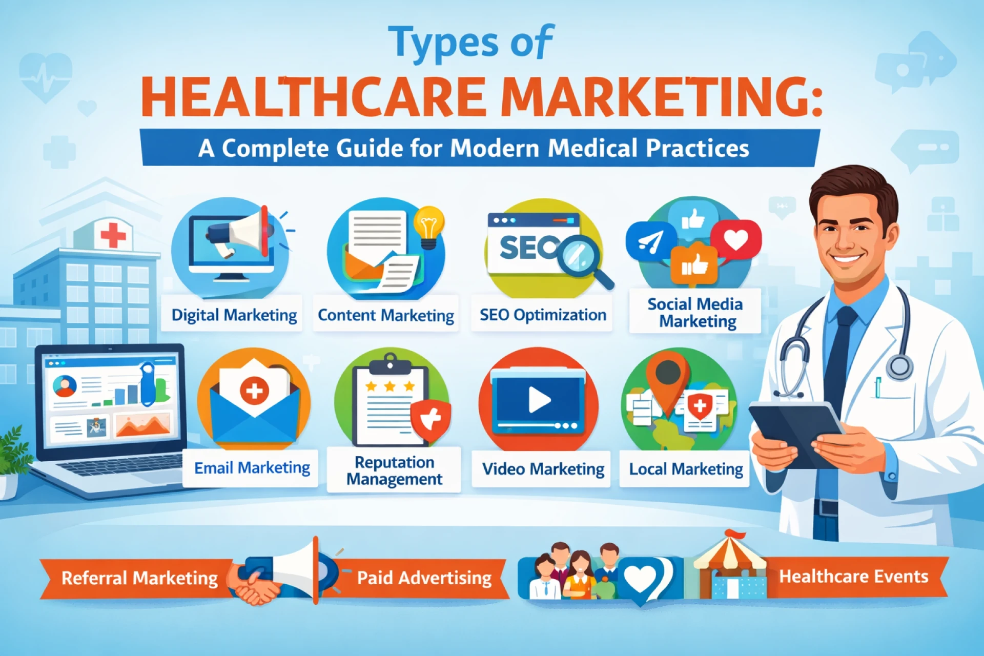 Types of Healthcare Marketing: A Complete Guide for Modern Medical Practices