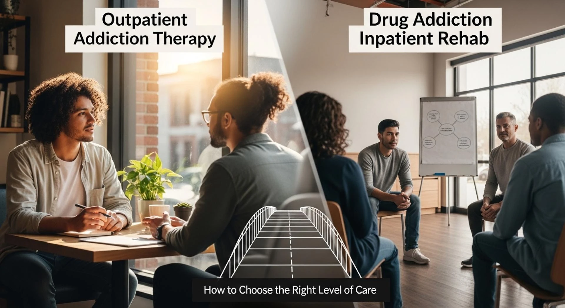 Outpatient Addiction Therapy vs. Drug Addiction Inpatient Rehab How to Choose the Right Level of Care