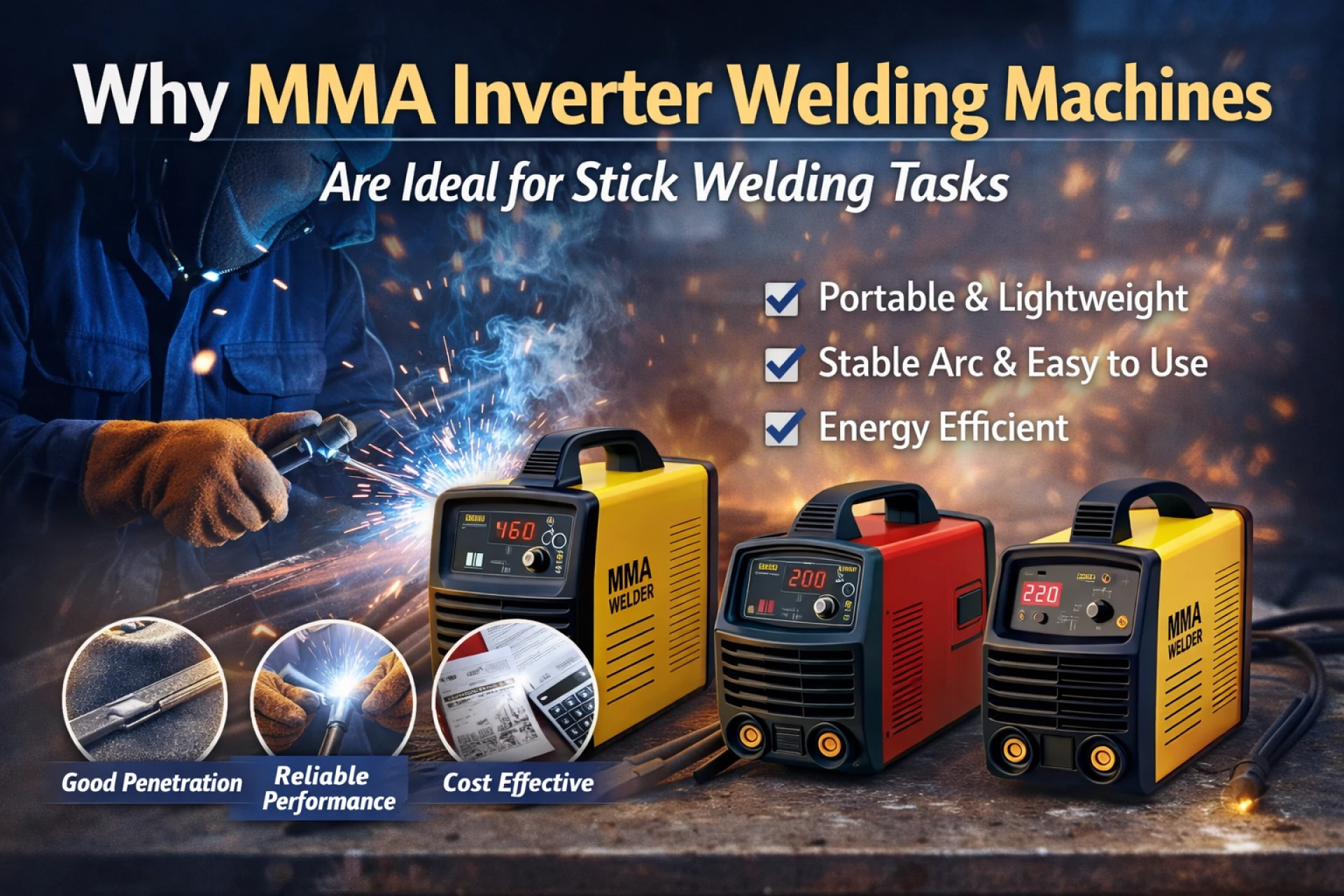 Why MMA Inverter Welding Machines Are Ideal for Stick Welding Tasks