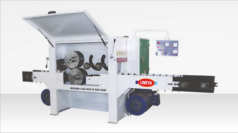 Round Log Multi Rip Saw Machine Manufacturer in Ahmedabad, India