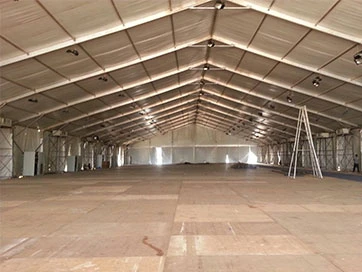 Transparent German Hanger Tents for Temporary Manufacturing and Production Areas