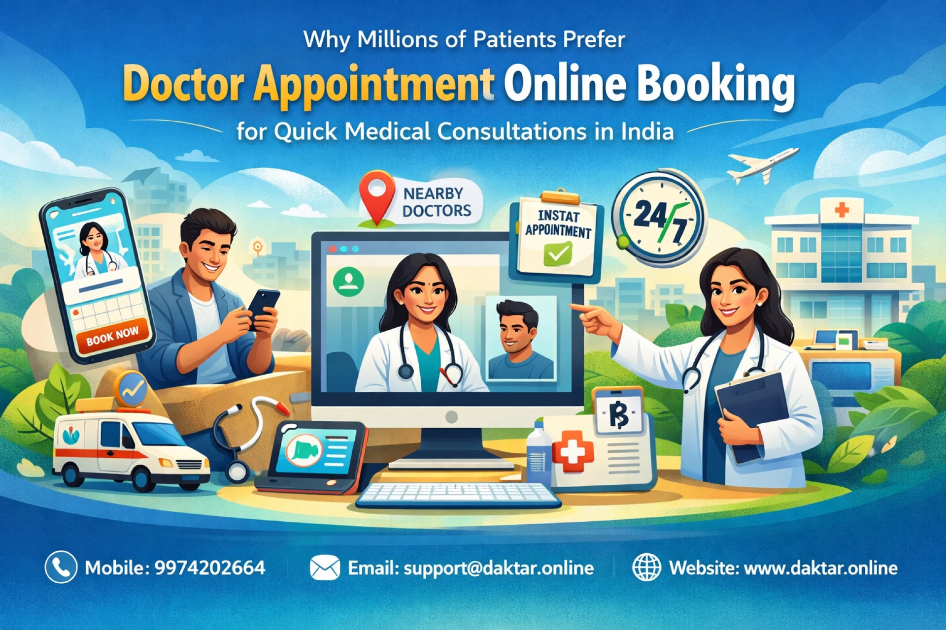 Why Millions of Patients Prefer Doctor Appointment Online Booking for Quick Medical Consultations in India