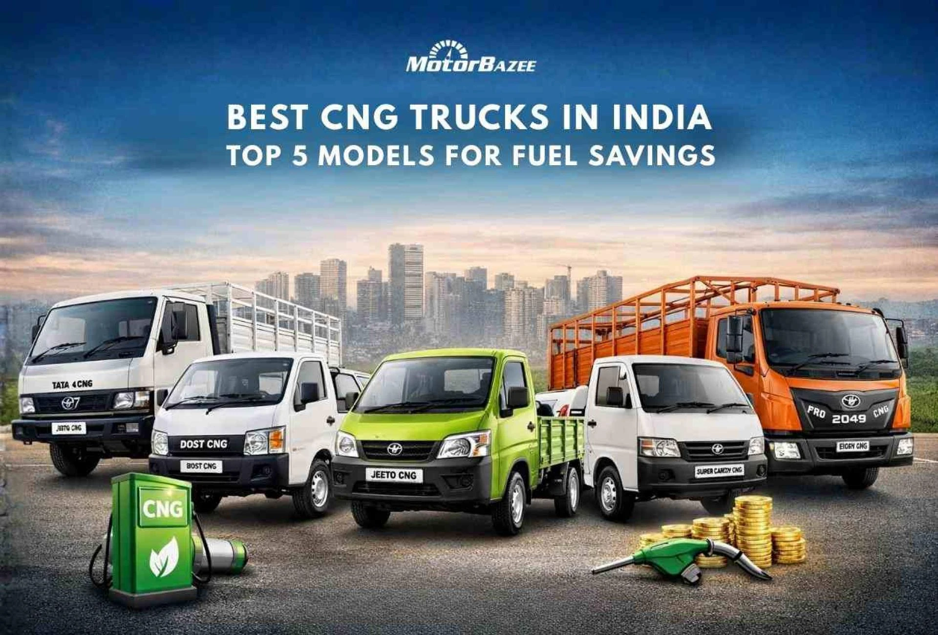 Best CNG Trucks in India: Top 5 Models for Fuel Savings