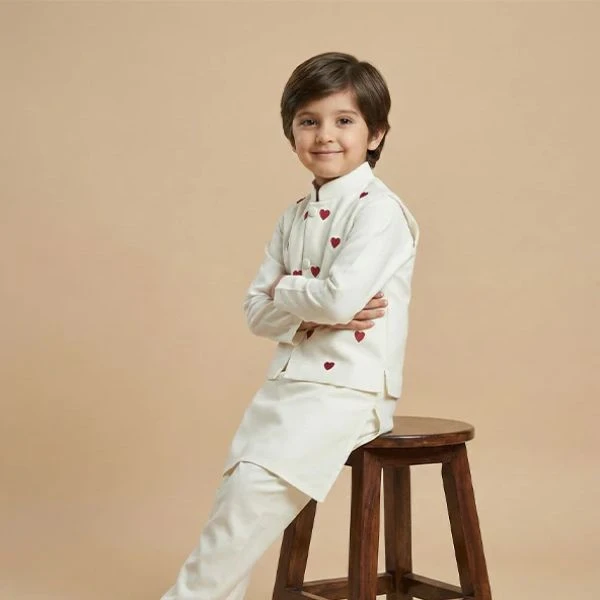 Embroidered Luxury Kids Wear Elegant Ethnic Styles for Special Celebrations