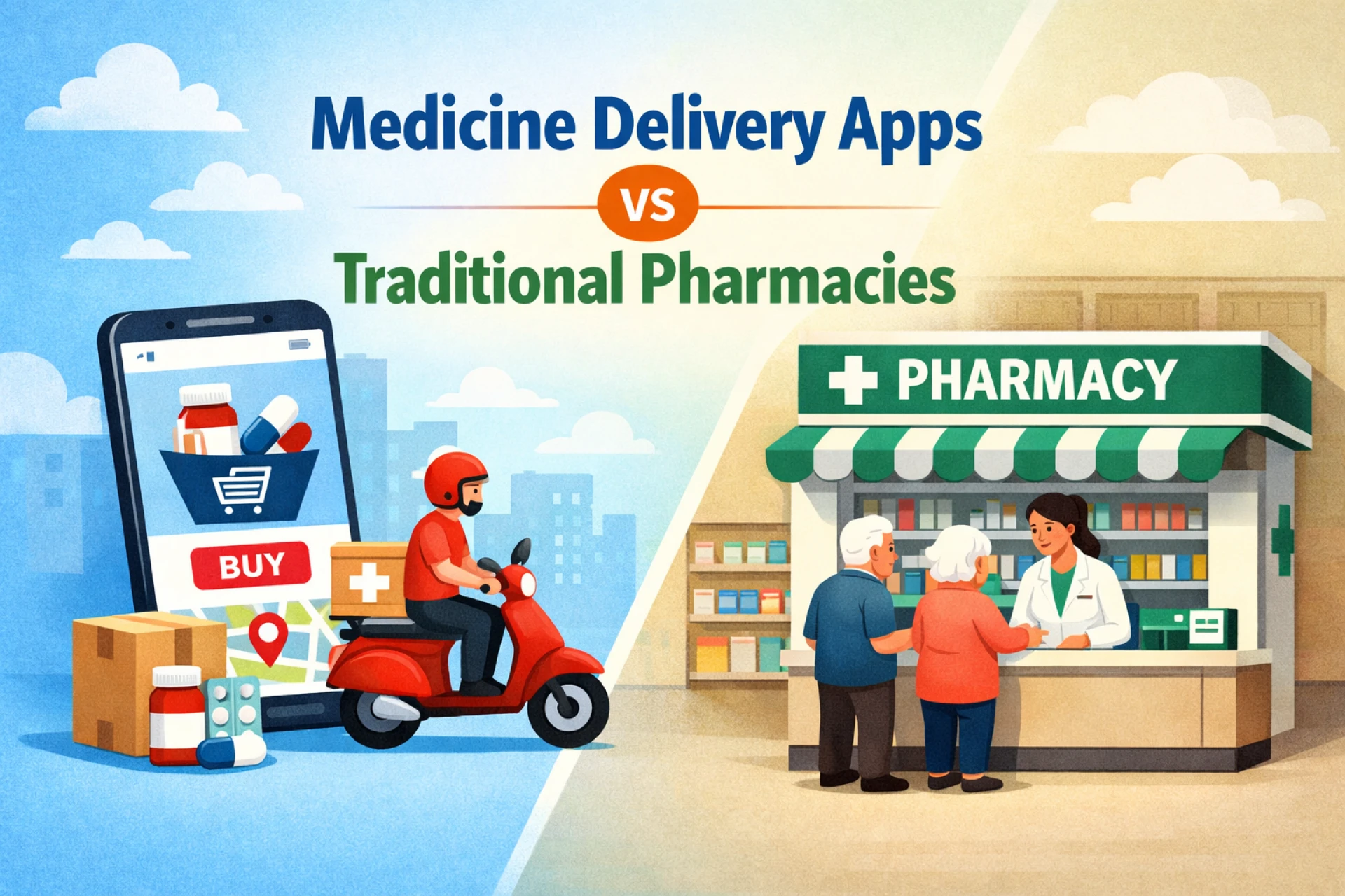Medicine Delivery Apps vs Traditional Pharmacies