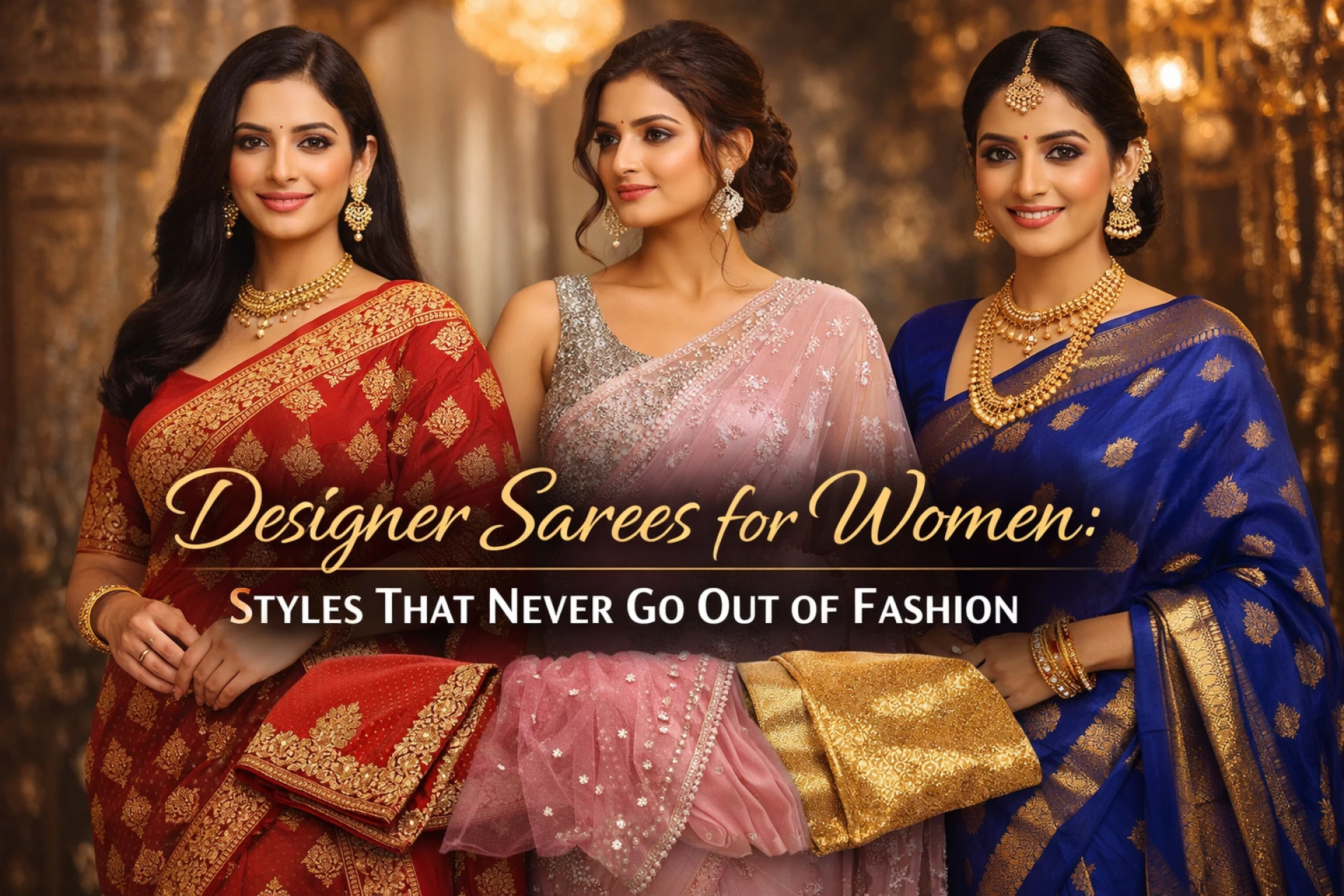 Designer Sarees for Women: Styles That Never Go Out of Fashion