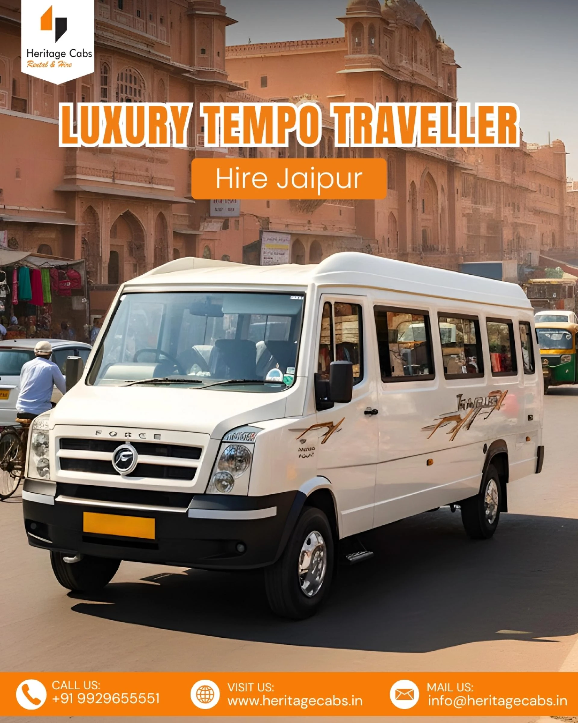 Travel Smart with Tempo Traveller Hire in Jaipur for Group Tours