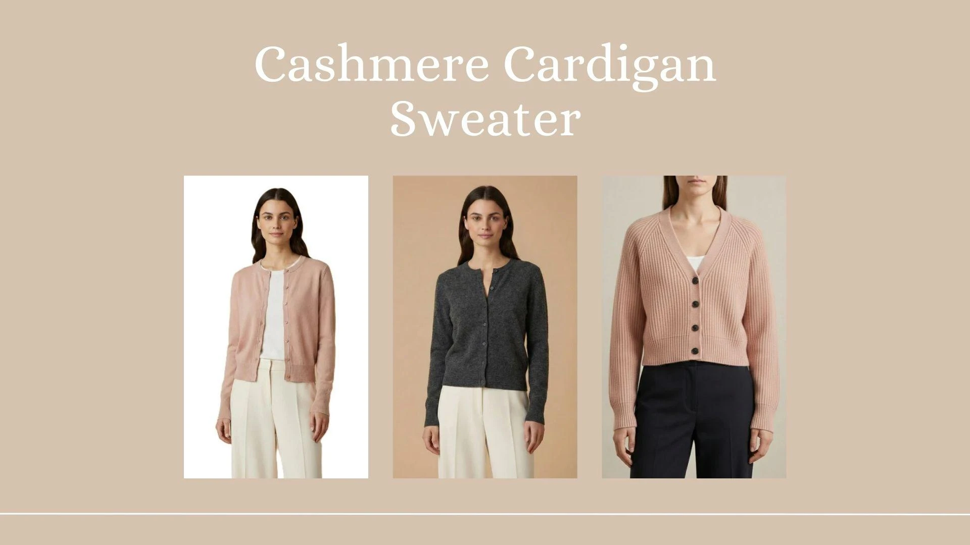 Casual and Elegant Outfit Ideas with a Cashmere Cardigan for Women