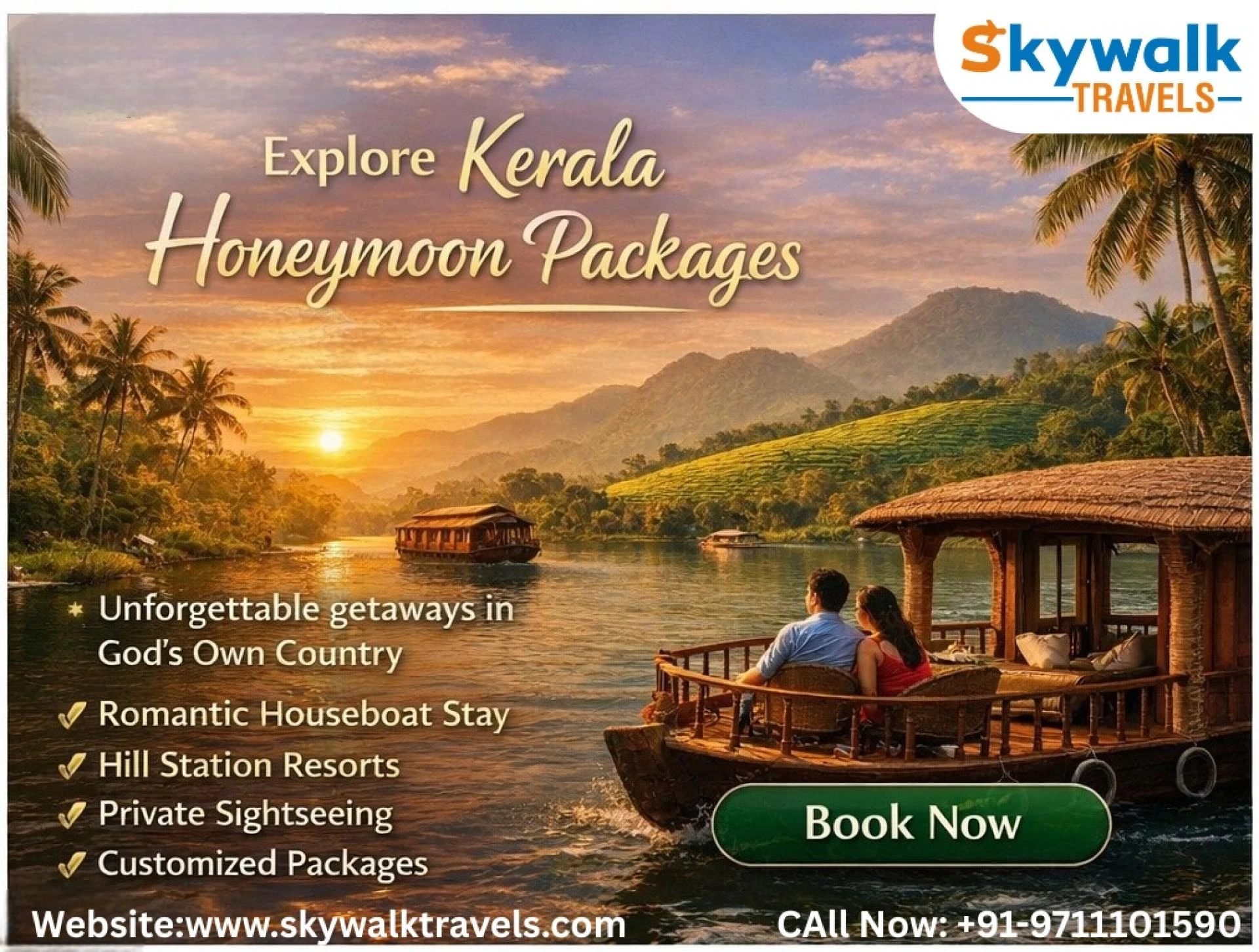 Budget Kerala Tour Packages for Family – Kerala Holiday Packages for Family (5 Days / 4 Nights)