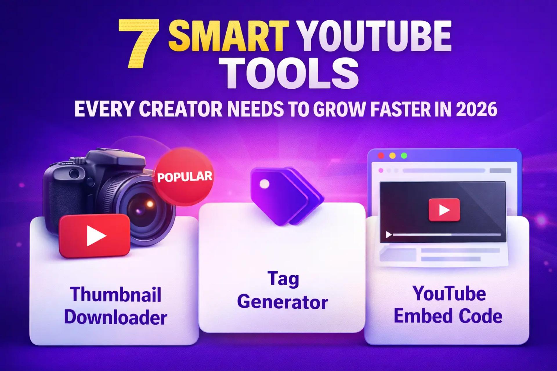 7 Smart YouTube Tools Every Creator Needs to Grow Faster
