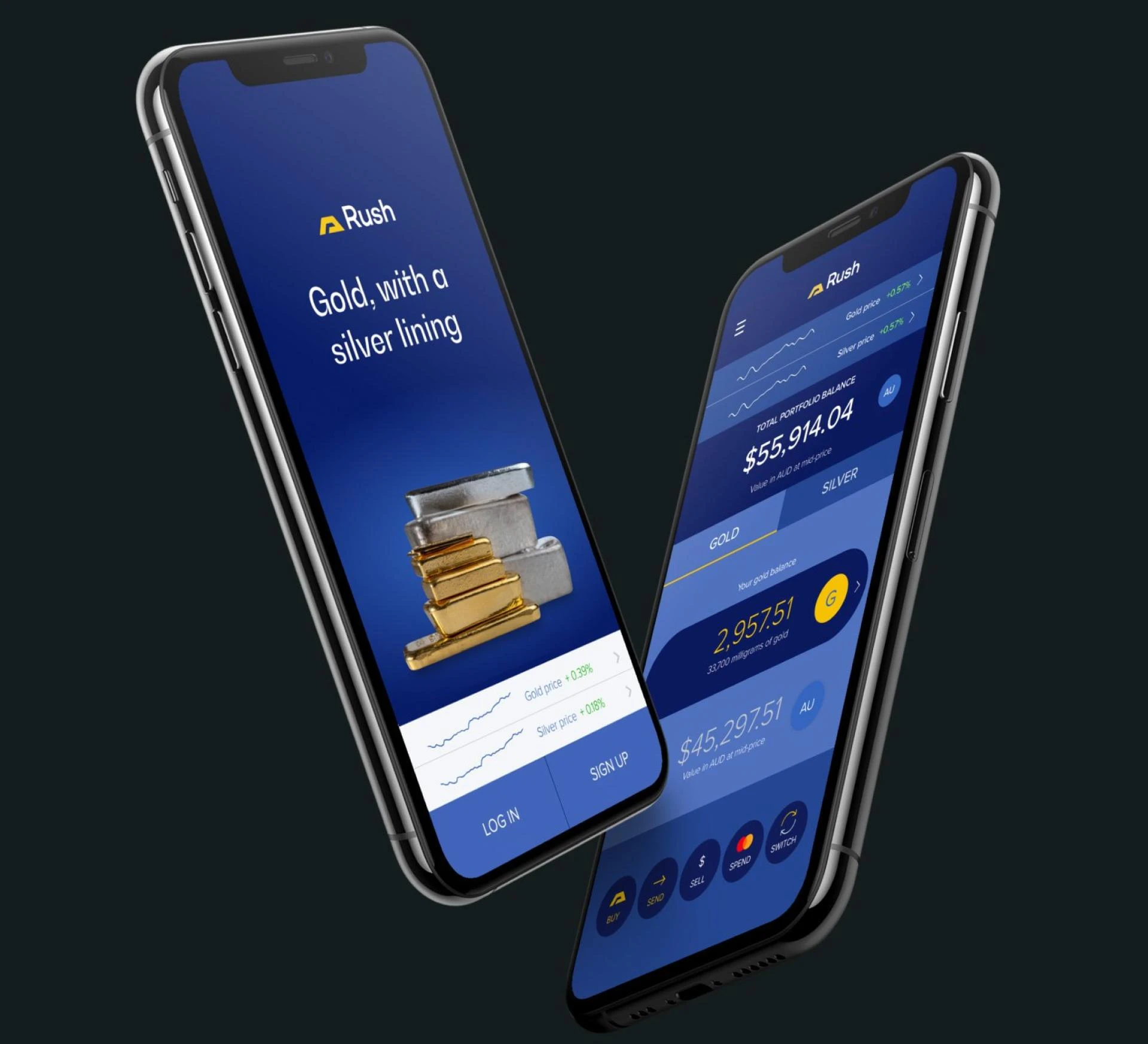 Rush – Buy, Hold & Send Investment‑Grade Gold & Silver