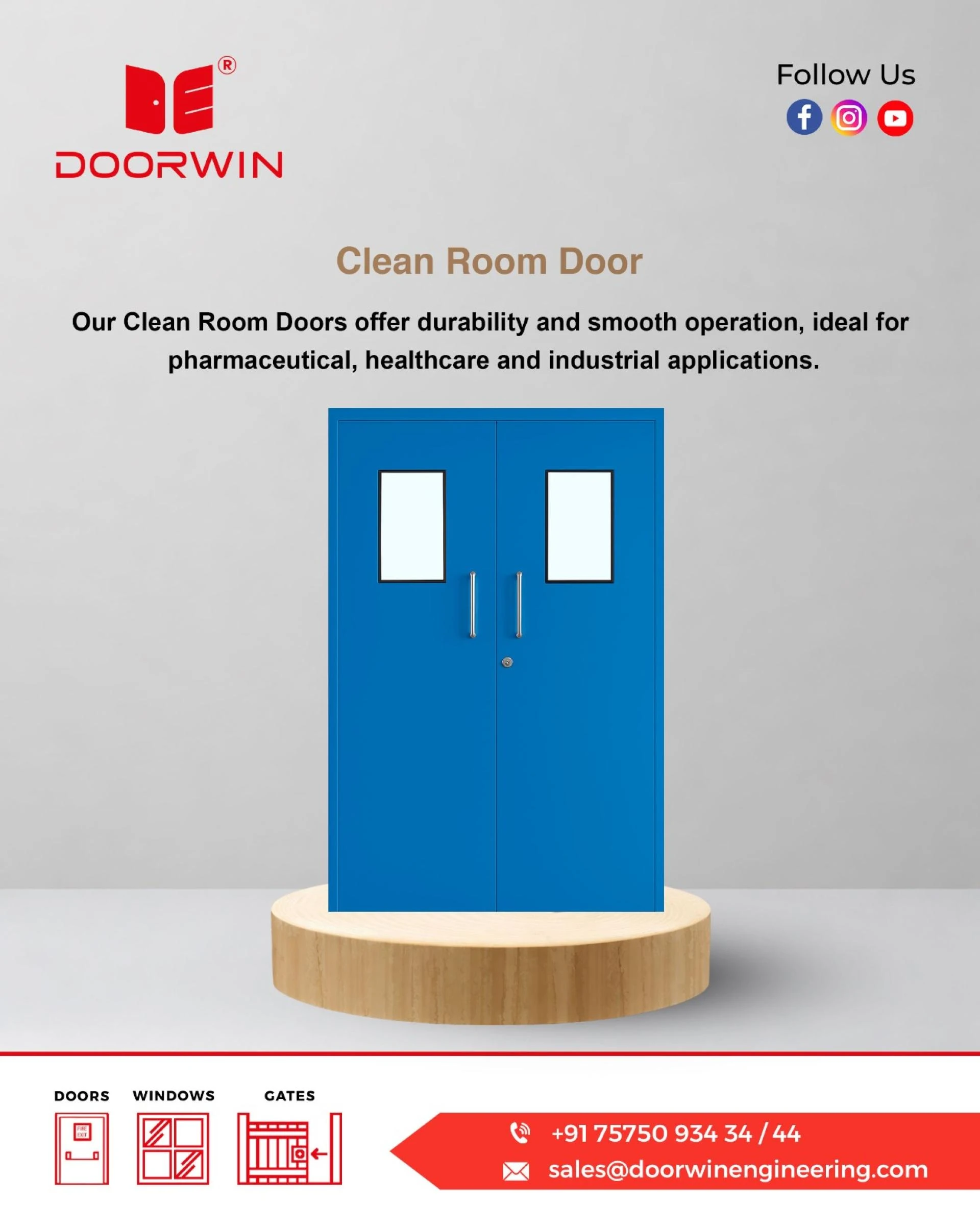 Best Clean Room Doors Manufacturer in India, Ahmedabad