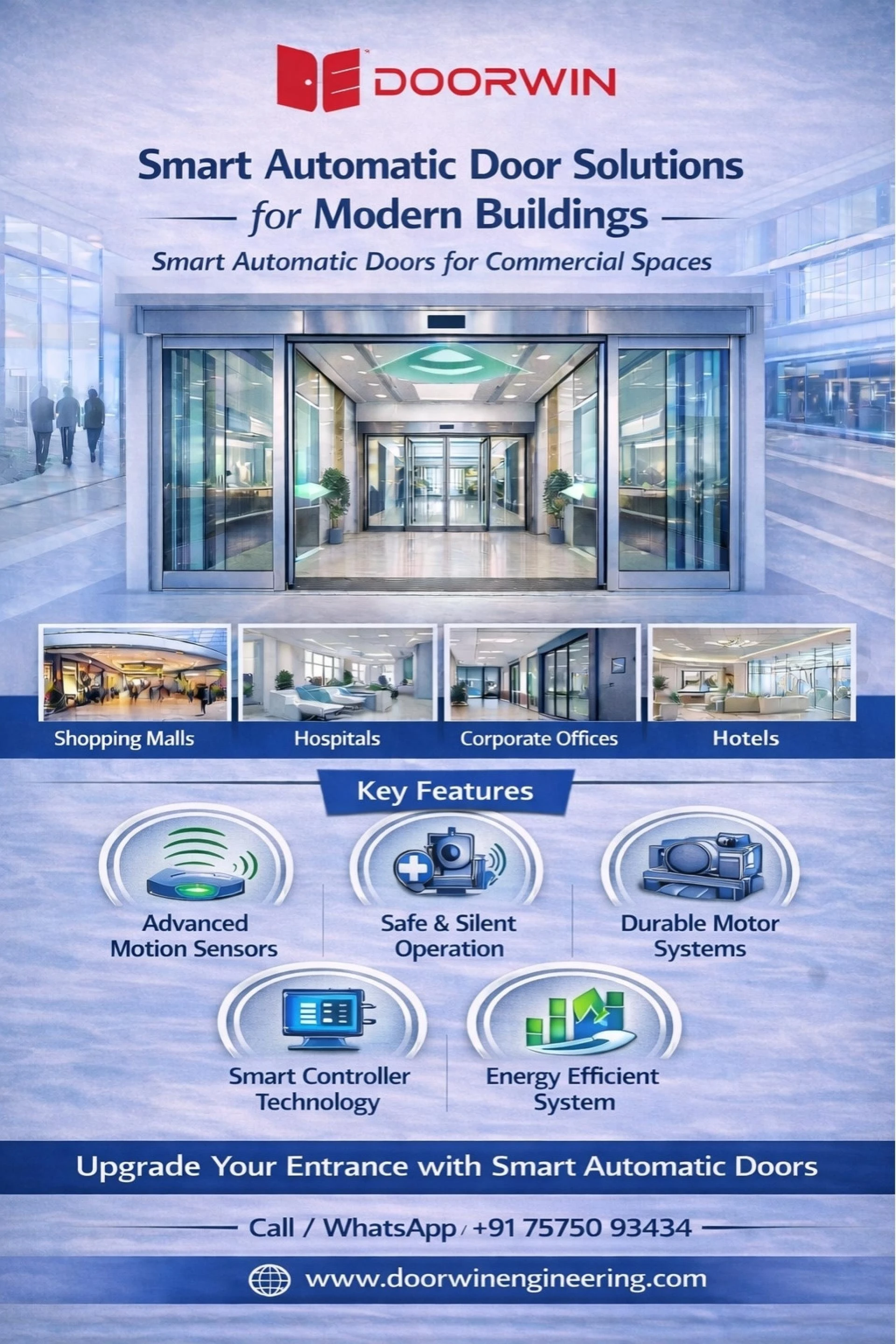 Leading Manufacturer and Supplier of Automatic Doors in India | Doorwin Engineering