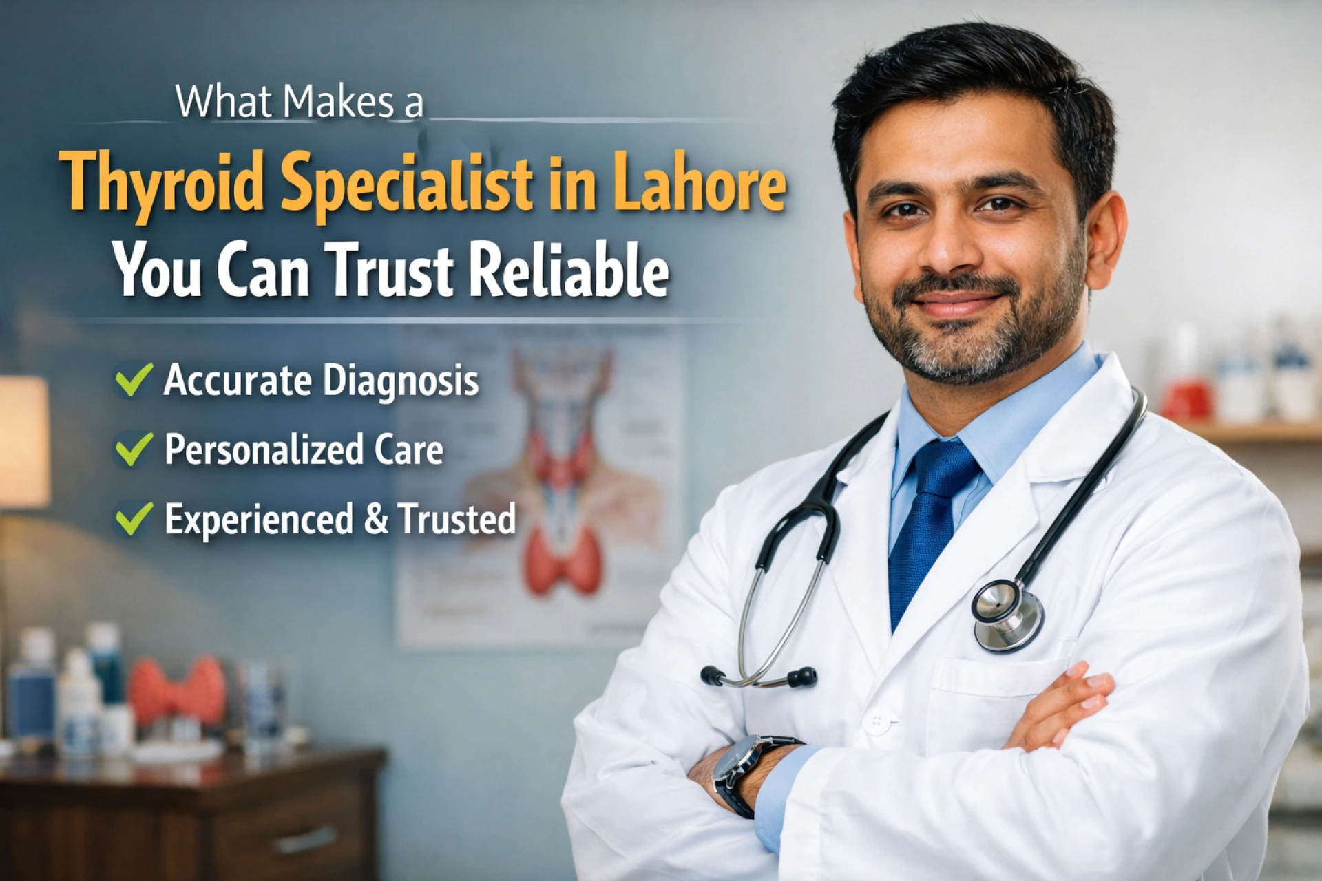 Thyroid specialist in Lahore for reliable diagnosis care