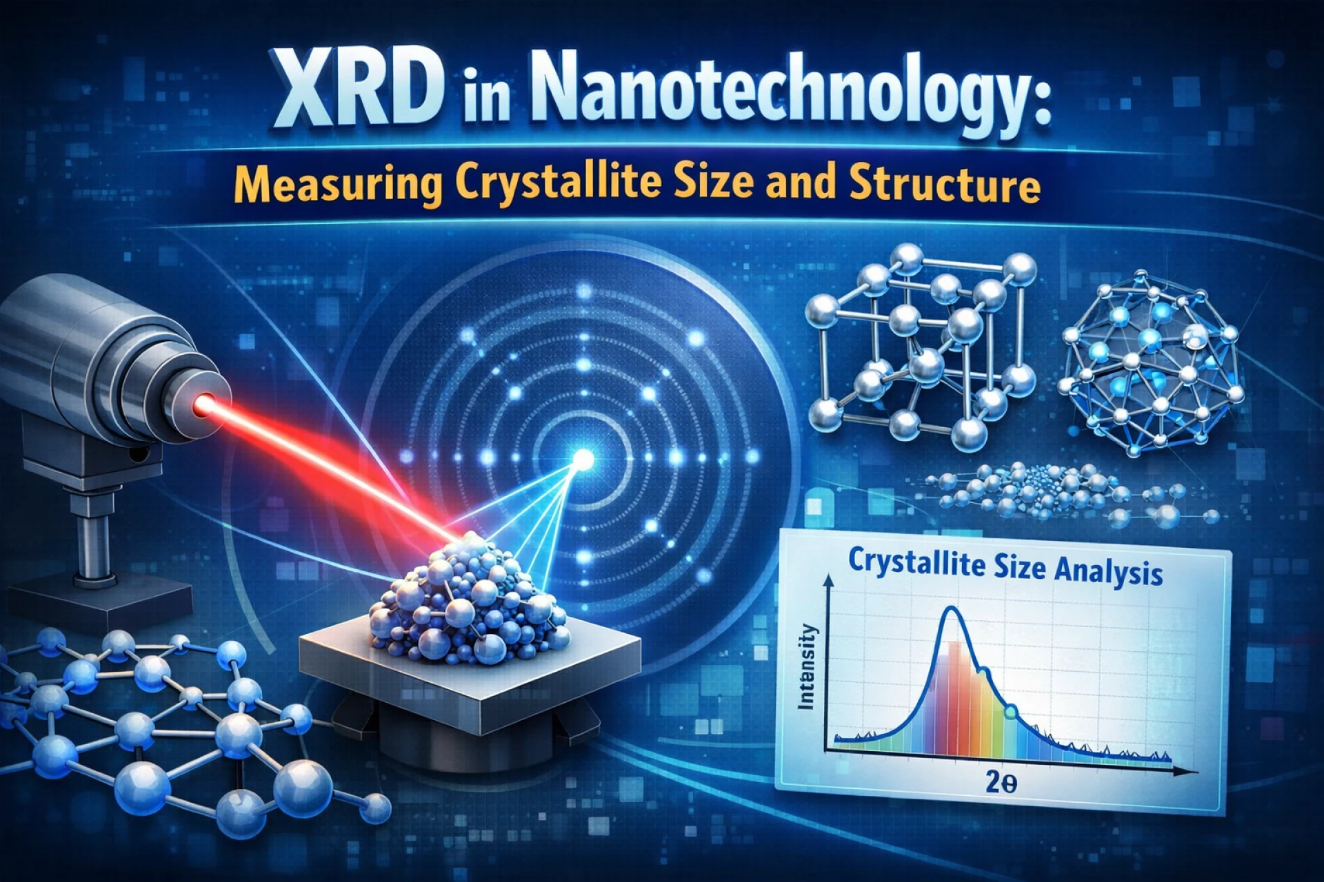 XRD in Nanotechnology: Measuring Crystallite Size and Structure