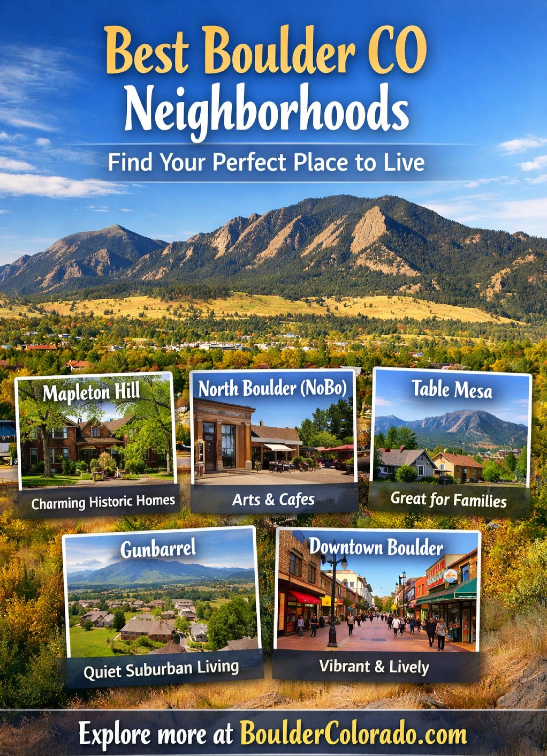 Best Neighborhoods to Live in Boulder Co: Find Your Perfect Place