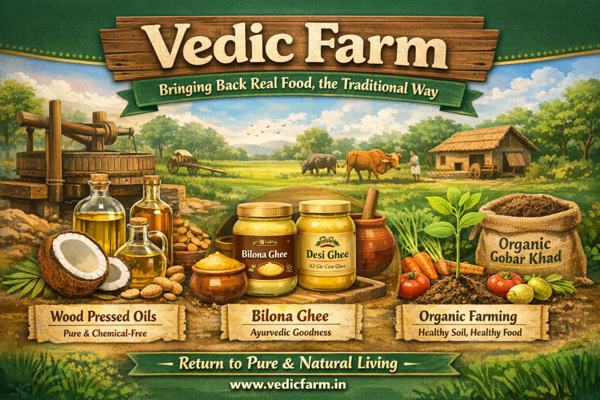 Vedic Farm: Bringing Back Real Food, the Traditional Way