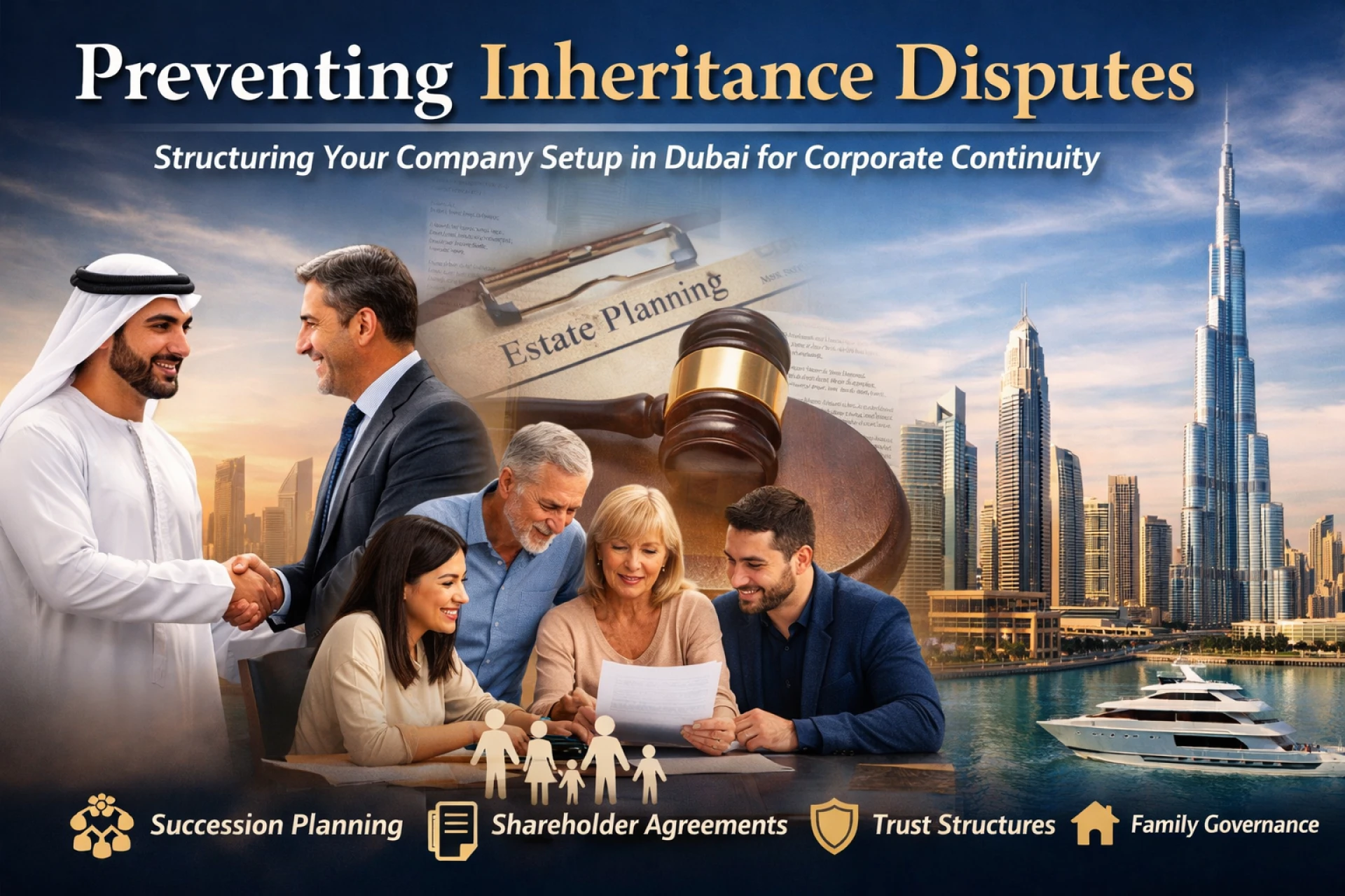 Preventing Inheritance Disputes: Structuring Your company setup in dubai for Corporate Continuity
