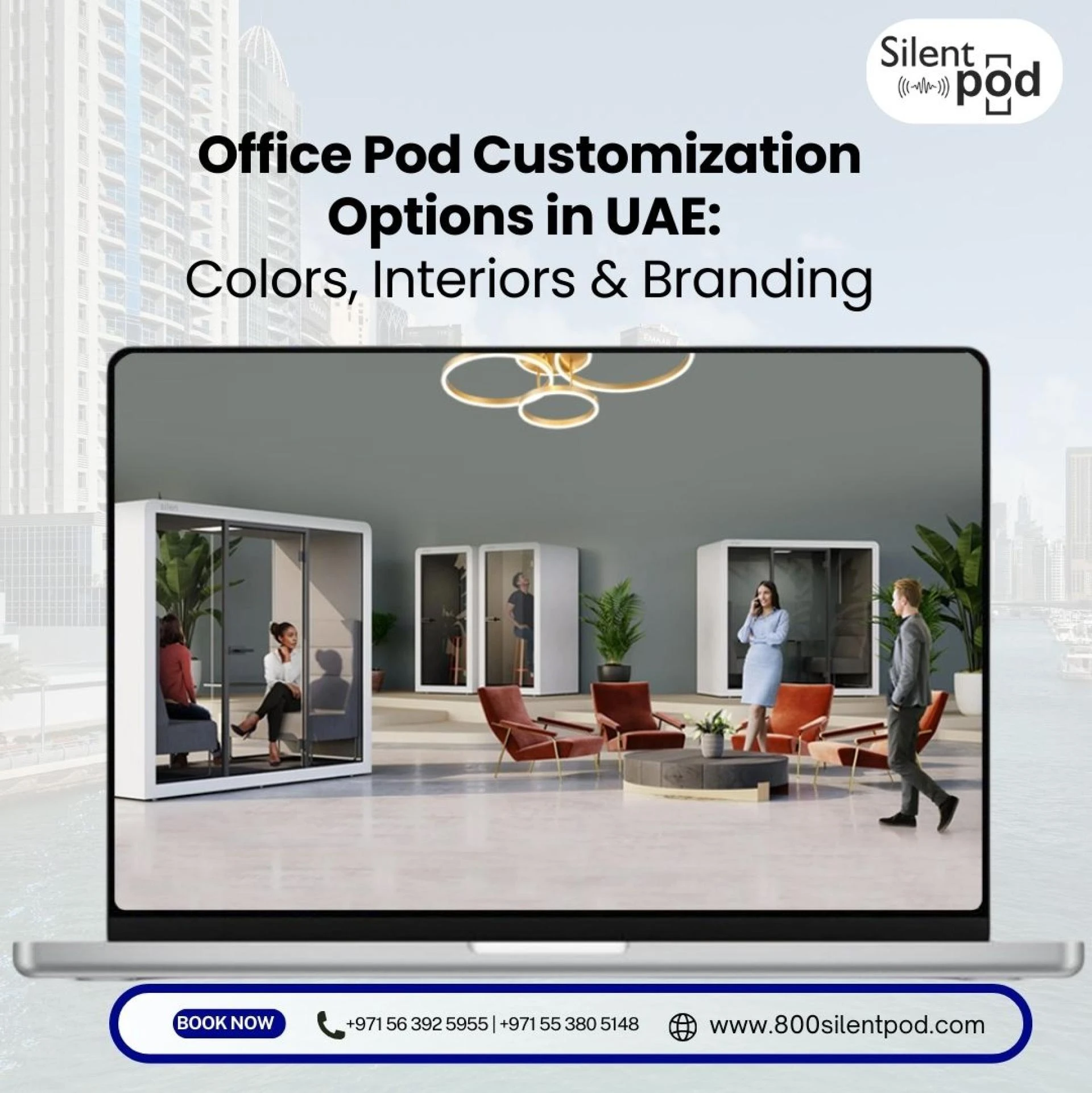 Office Pod Customization Options in UAE: Colors, Interiors & Branding