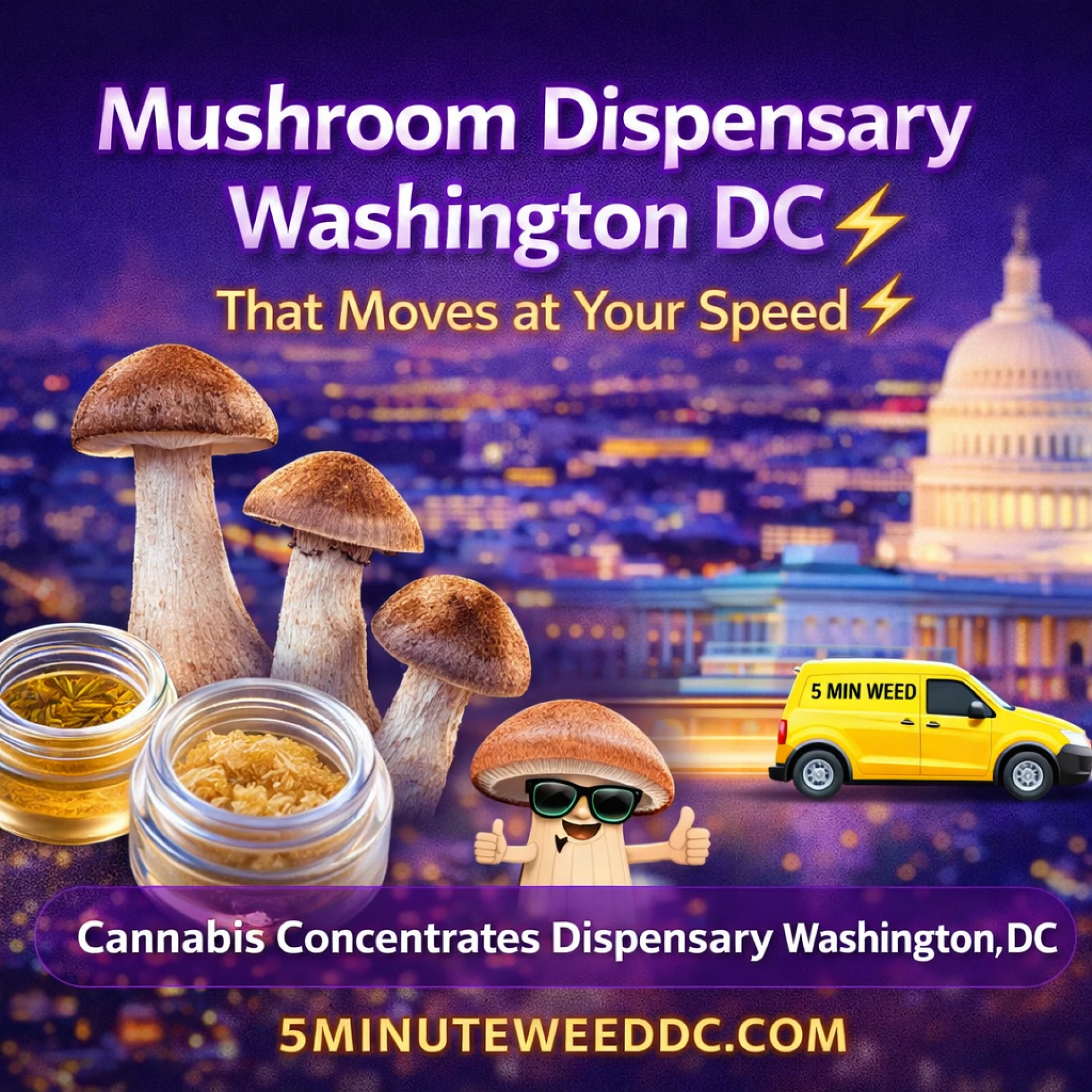 Mushroom Dispensary Washington DC That Moves at Your Speed