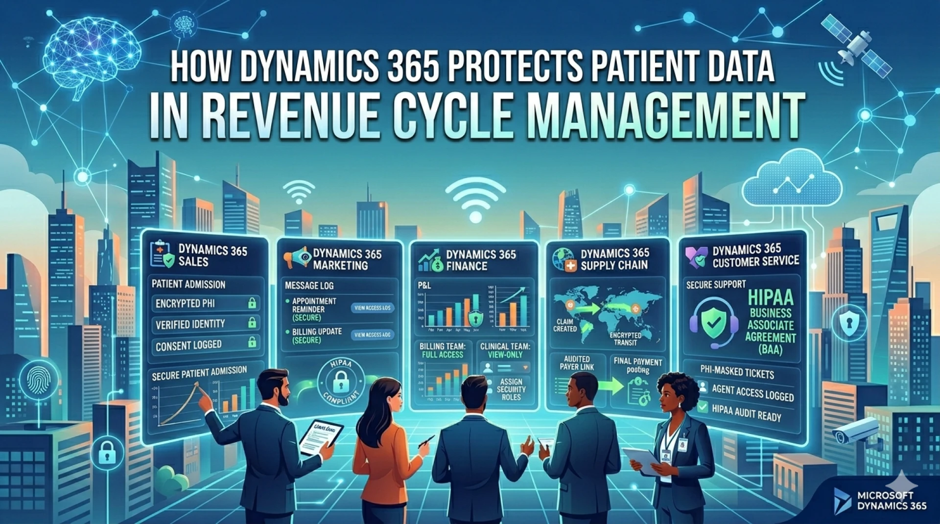 How Dynamics 365 Protects Patient Data in Revenue Cycle Management