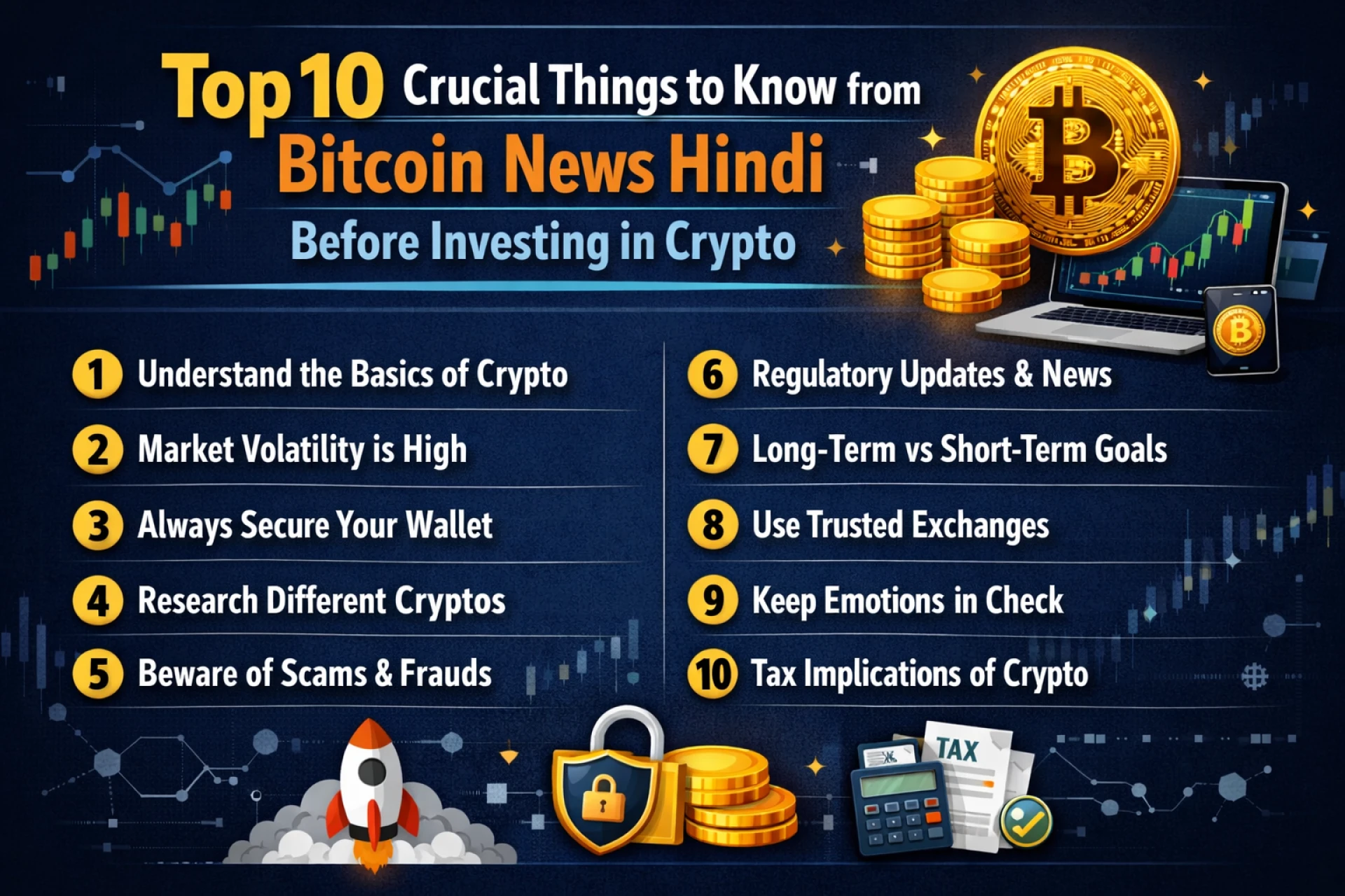 Top 10 Crucial Things to Know from Bitcoin News Hindi Before Investing in Crypto