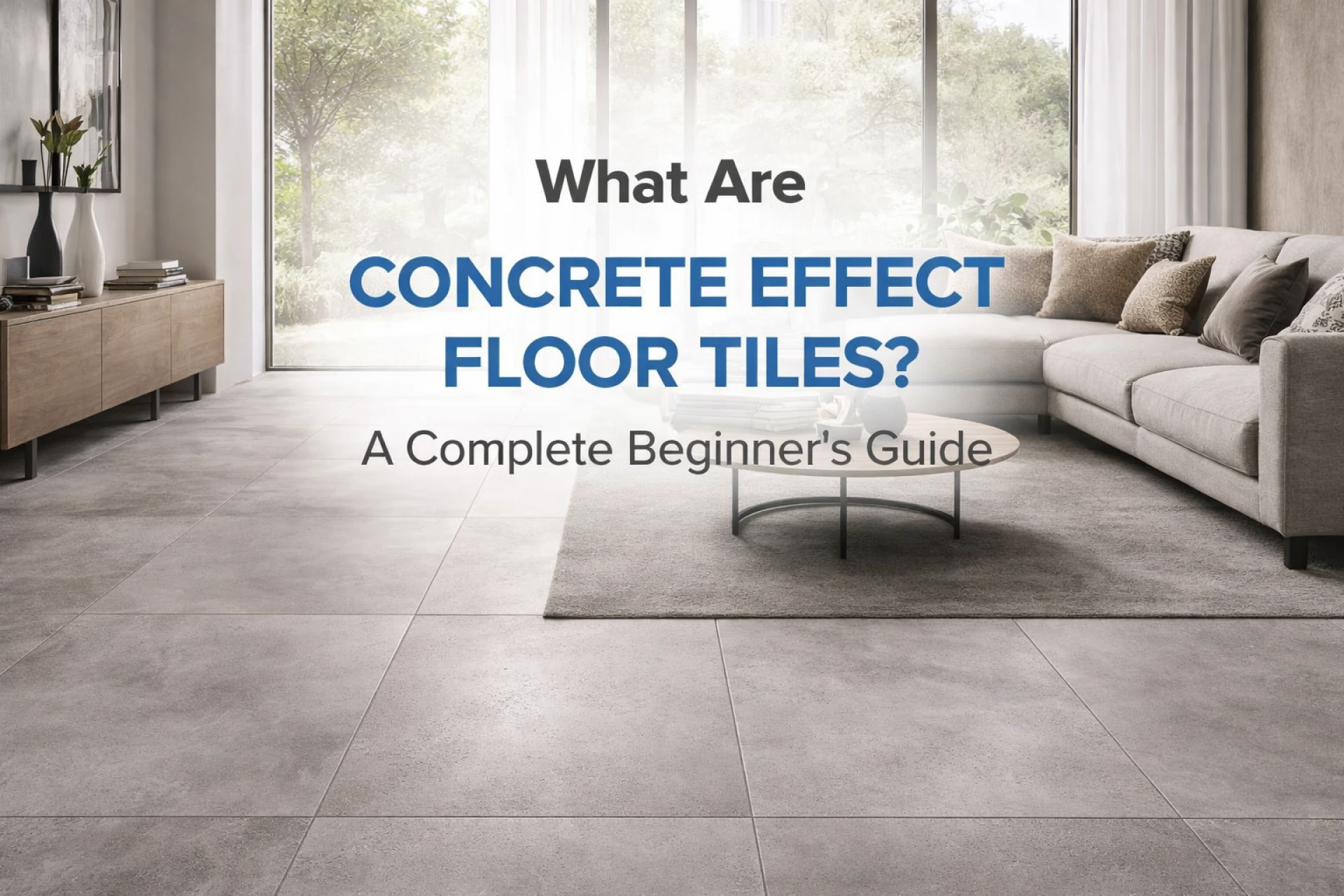 What Are Concrete Effect Floor Tiles? A Complete Beginner’s Guide