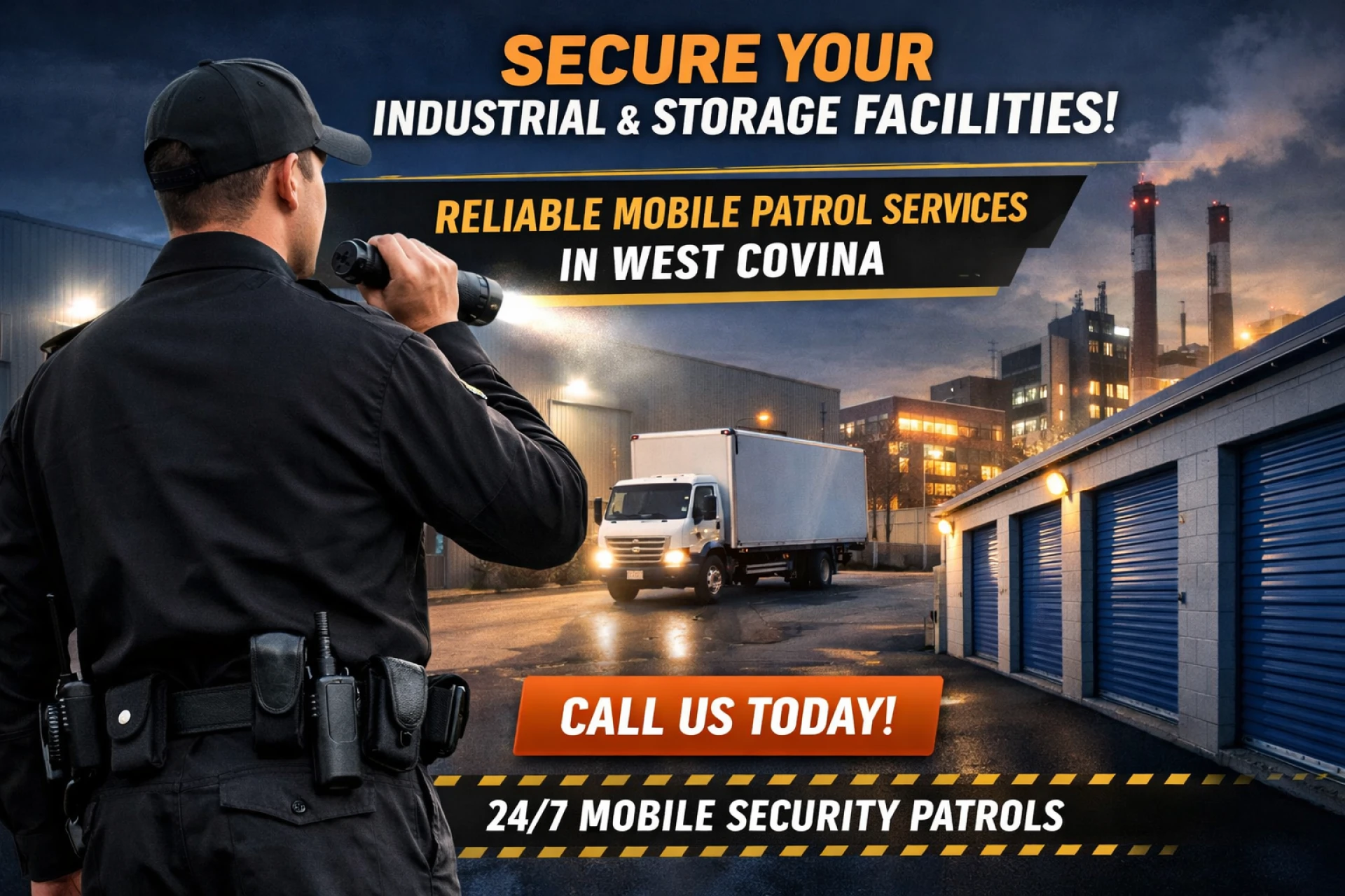 Mobile Patrol Security West Covina for Industrial Parks and Storage Facilities