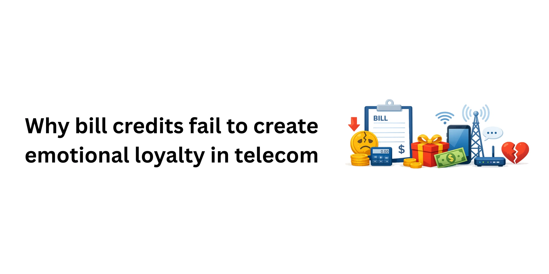 Why bill credits fail to create emotional loyalty in telecom