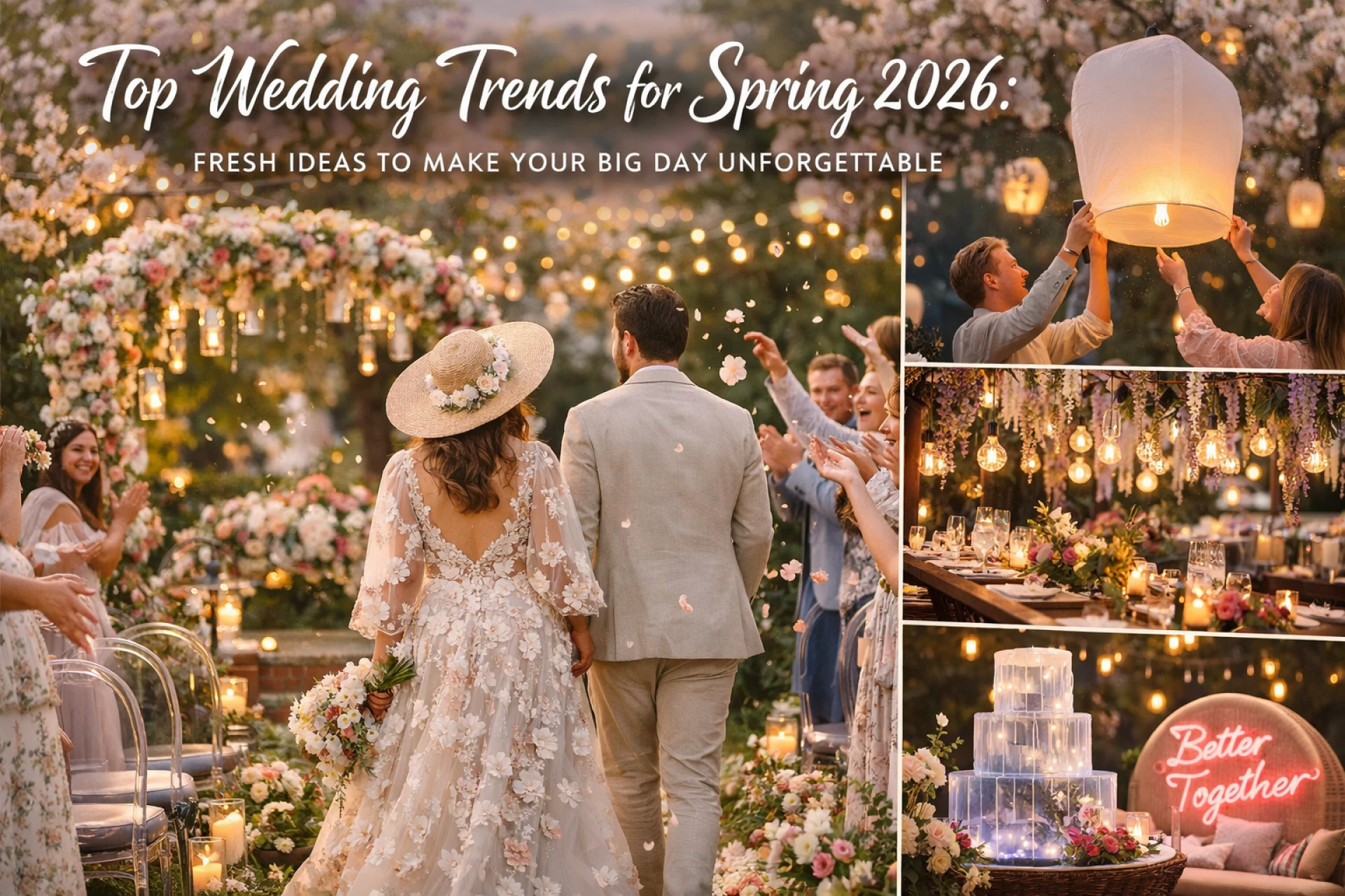 Top Wedding Trends for Spring 2026: Fresh Ideas to Make Your Big Day Unforgettable