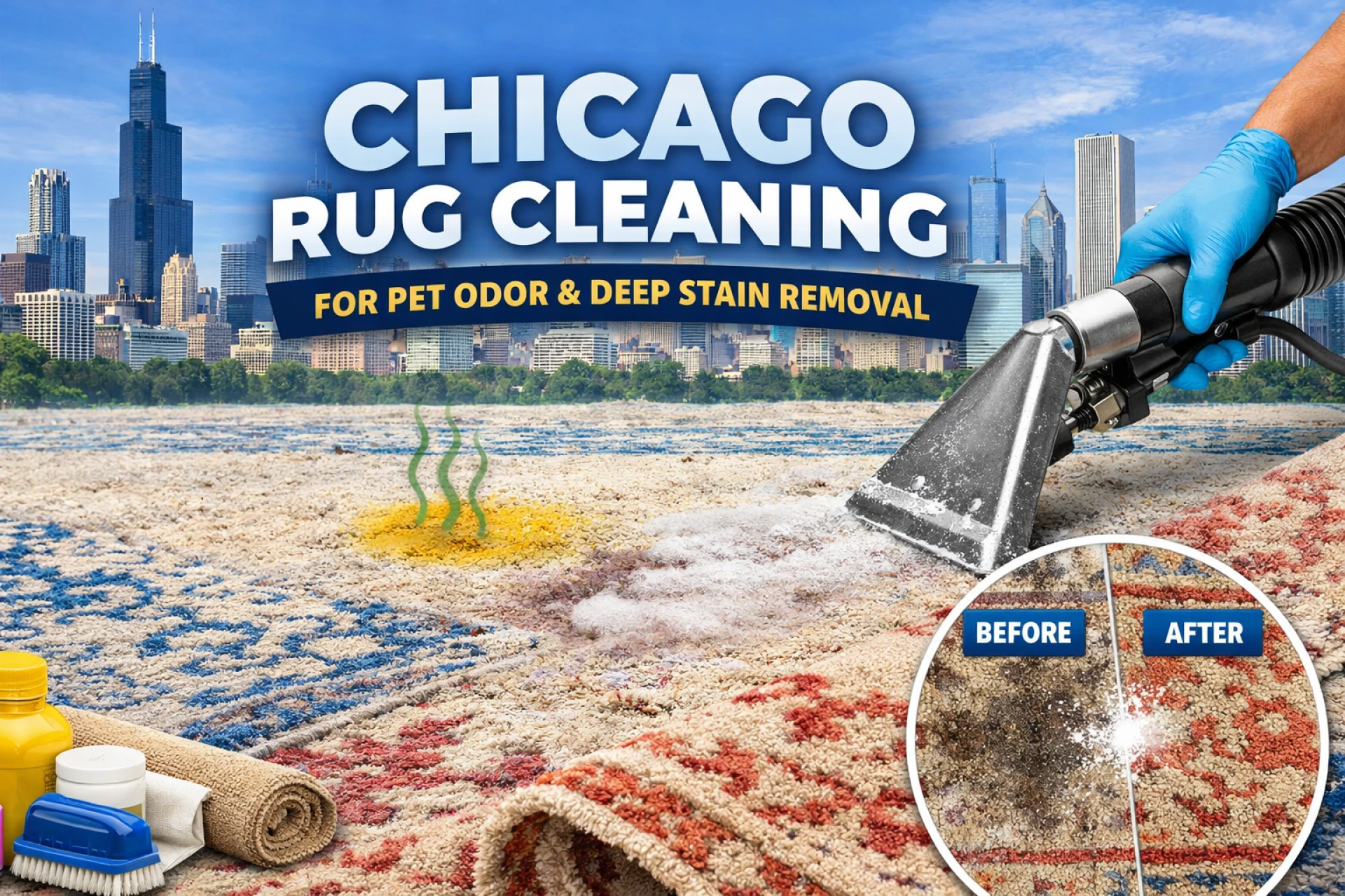 Chicago Rug Cleaning for Pet Odor and Deep Stain Removal