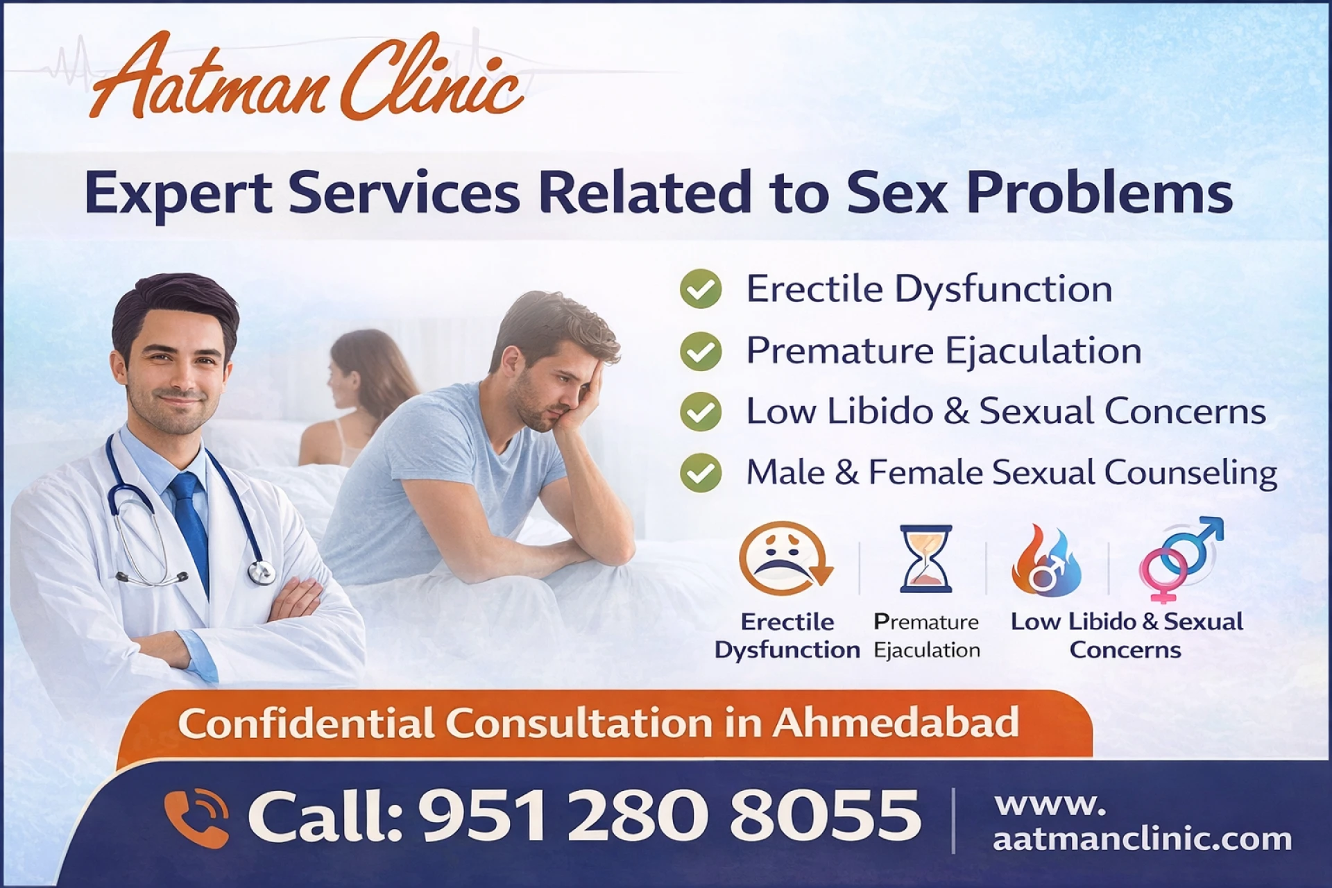 Sexologist Doctor in Ahmedabad – Trusted Sexual Health Specialist at Aatman Clinic