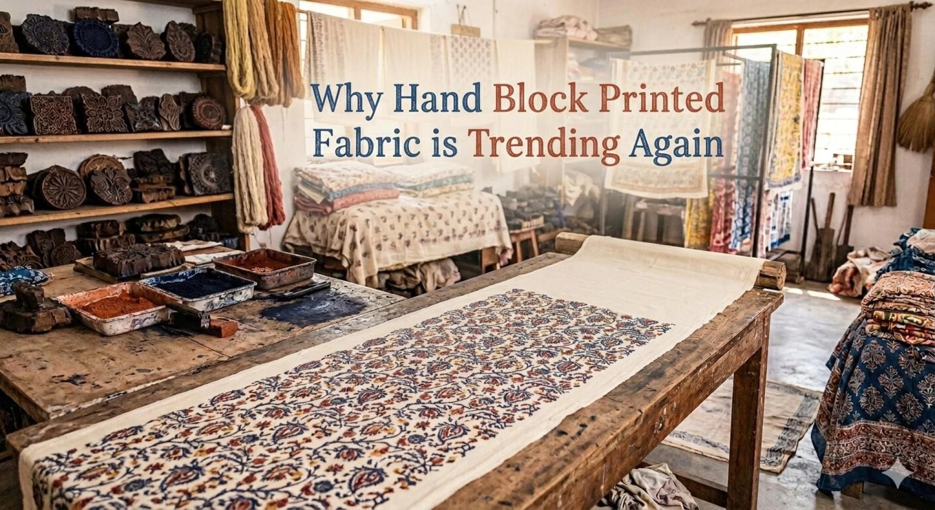 Why Hand Block Printed Fabric is Trending Again