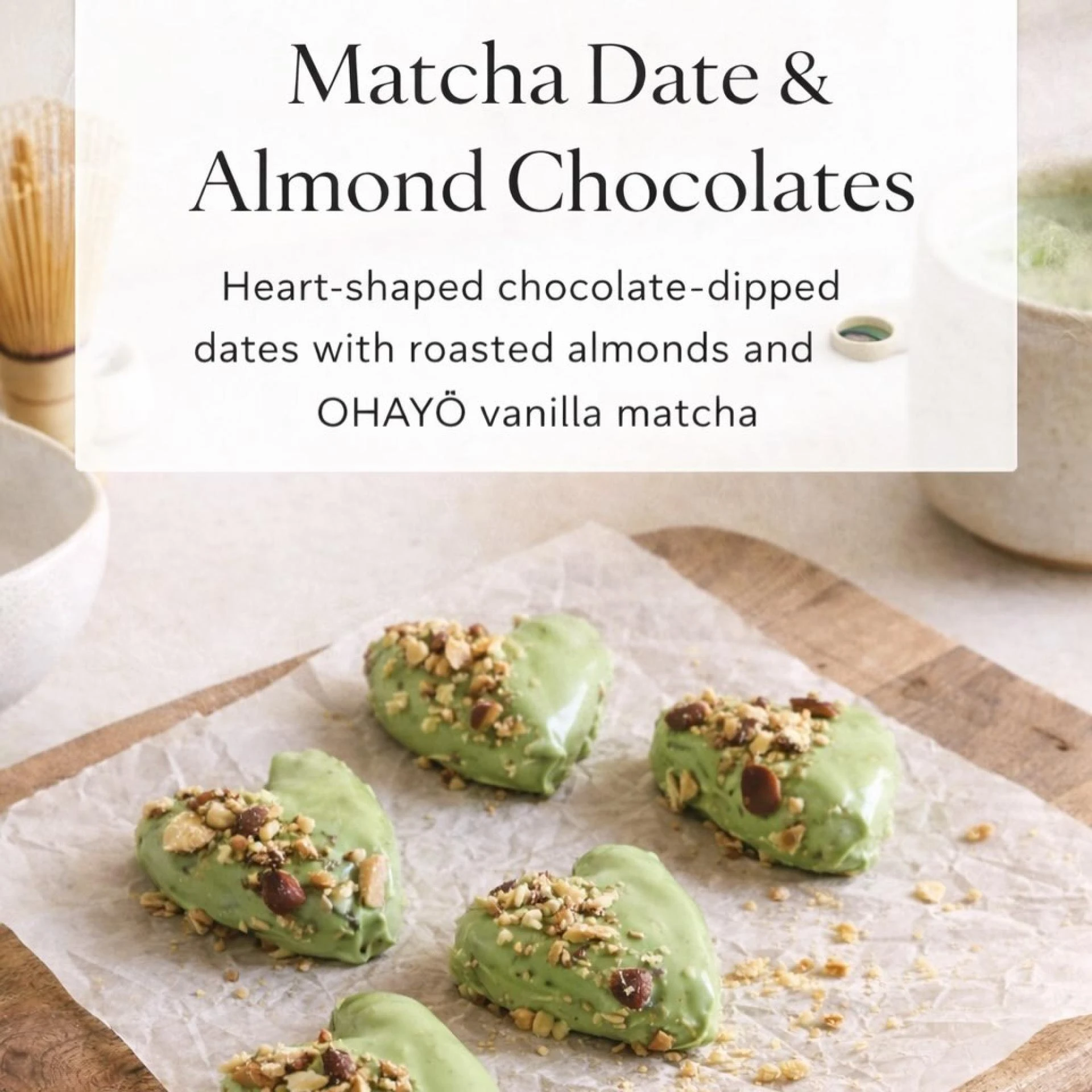 Decadent Bites With A Twist: White Chocolate Matcha Stuffed Dates