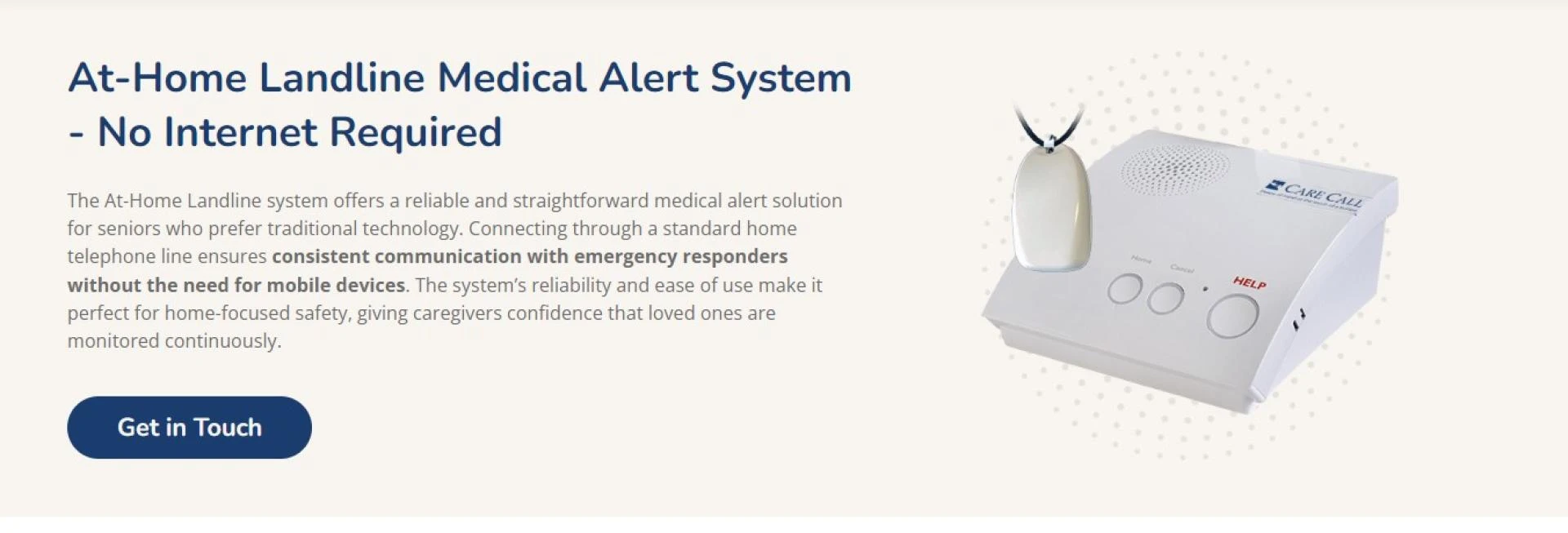Order your landline senior alert system Canada from us today.